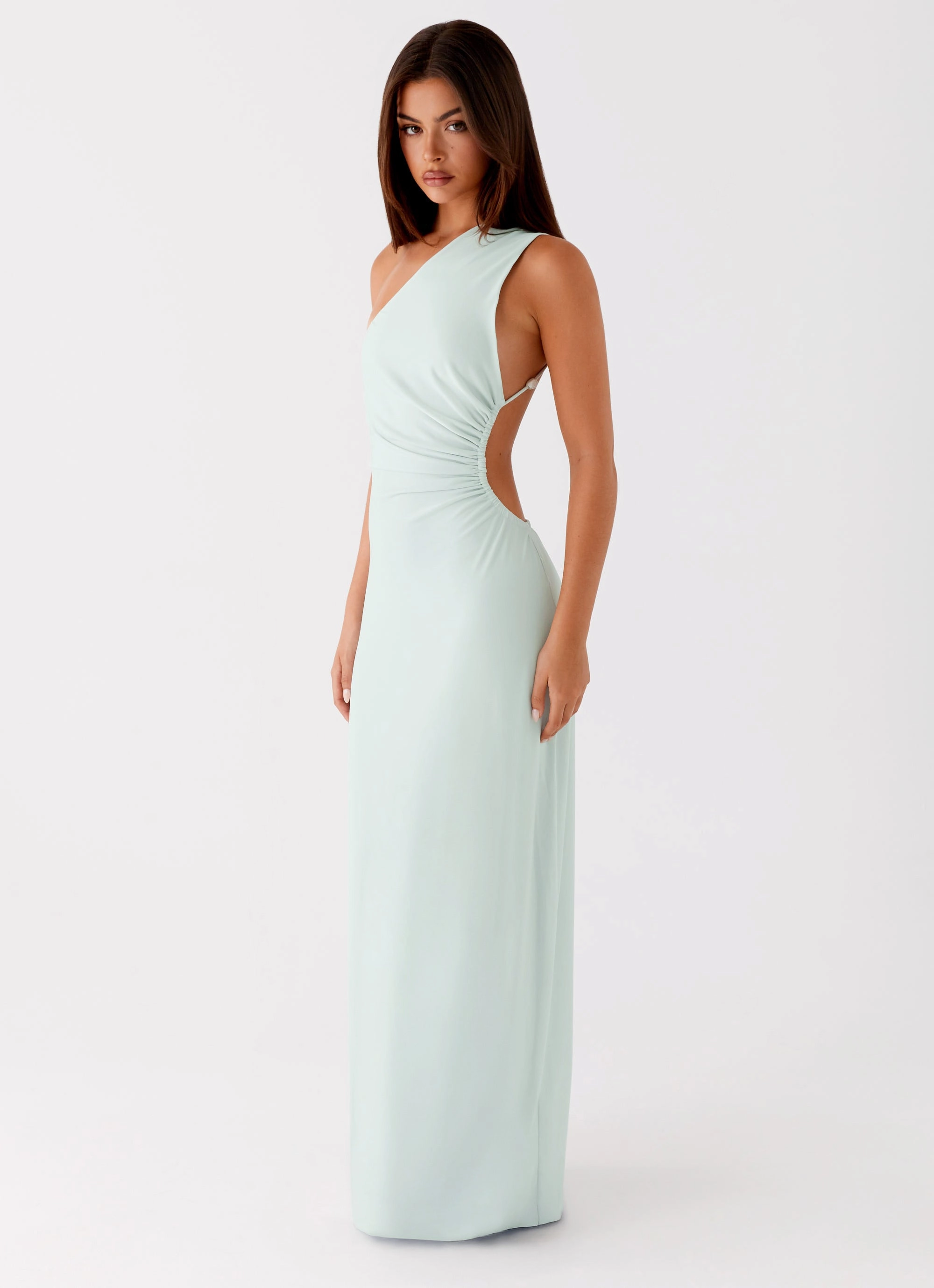 Taurus Maxi Dress - Mint Side-Zip Perfectly Styled