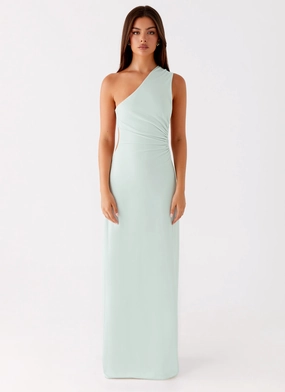 Bold Structure Taurus Maxi Dress - Mint