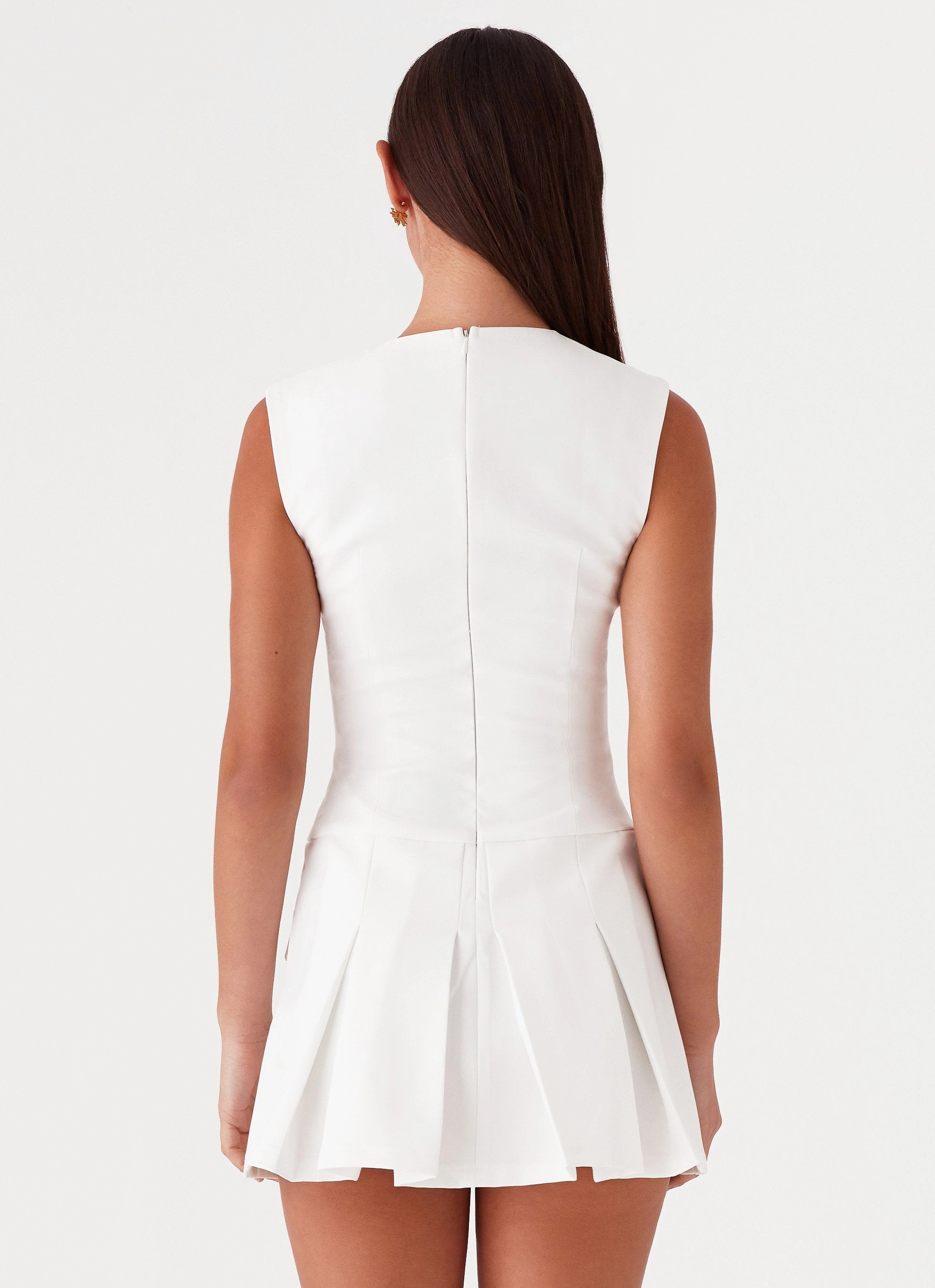 Cassia Mini Dress - White Vibrant Aesthetic Morning Glow