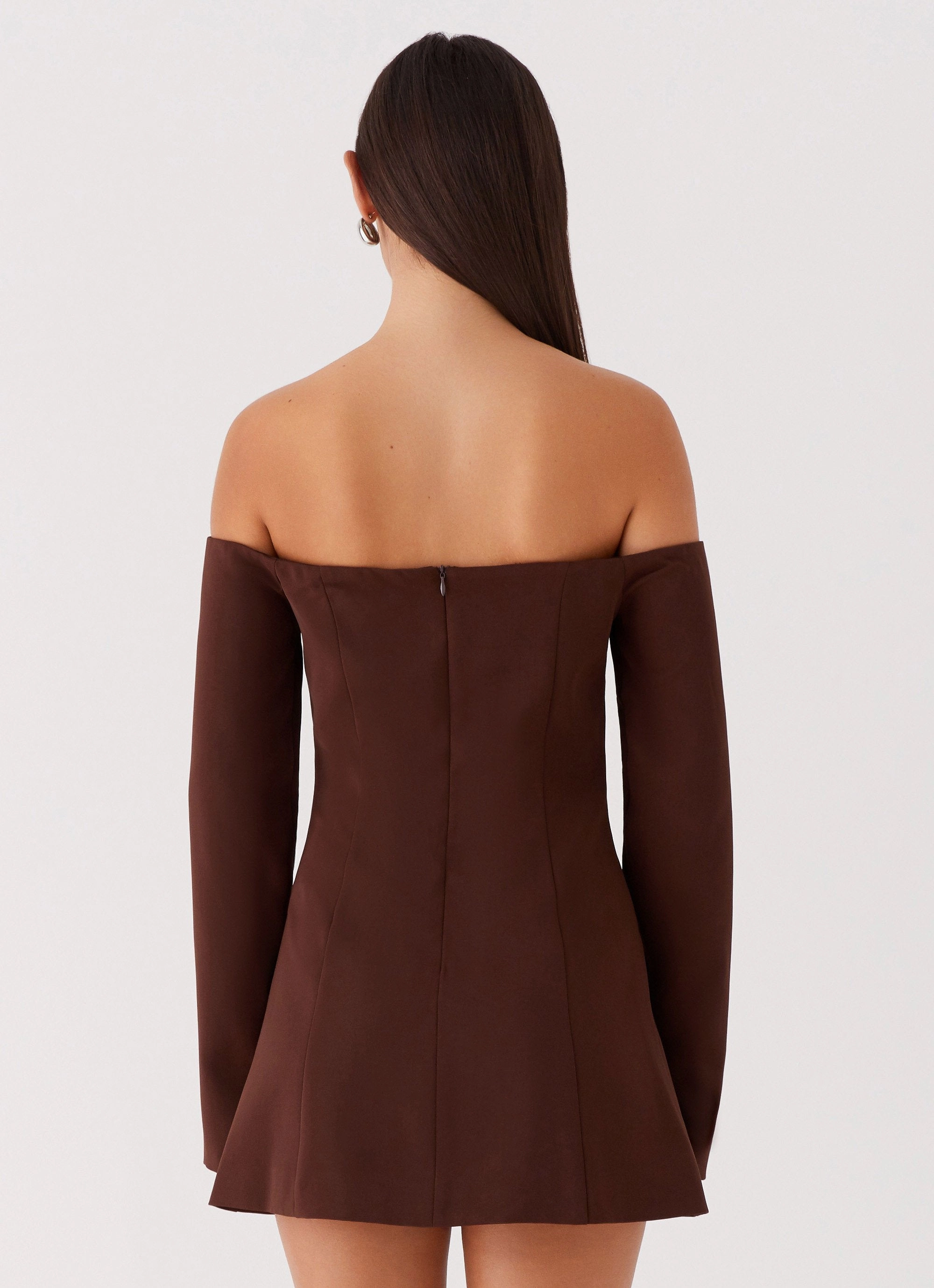 Weekend Ready Dominique Blazer Mini Dress - Chocolate