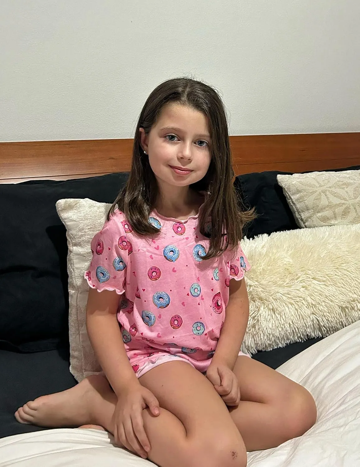 Arshiner Girls Pajama Set Short Sleeve Lounge Set
