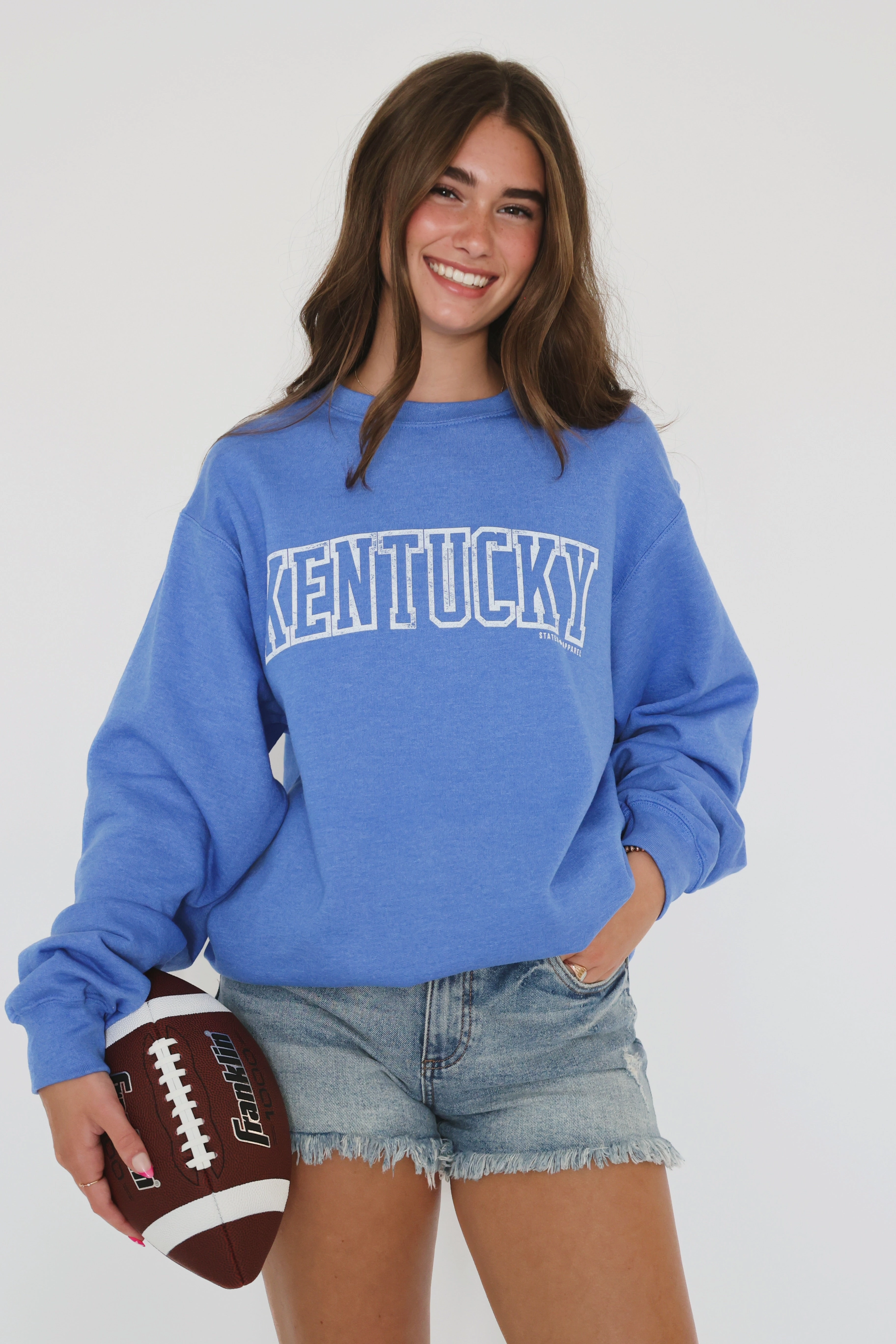 AllDay Comfort Tech AntiOdorTreatment Kentucky Color Sweashirt- Blue