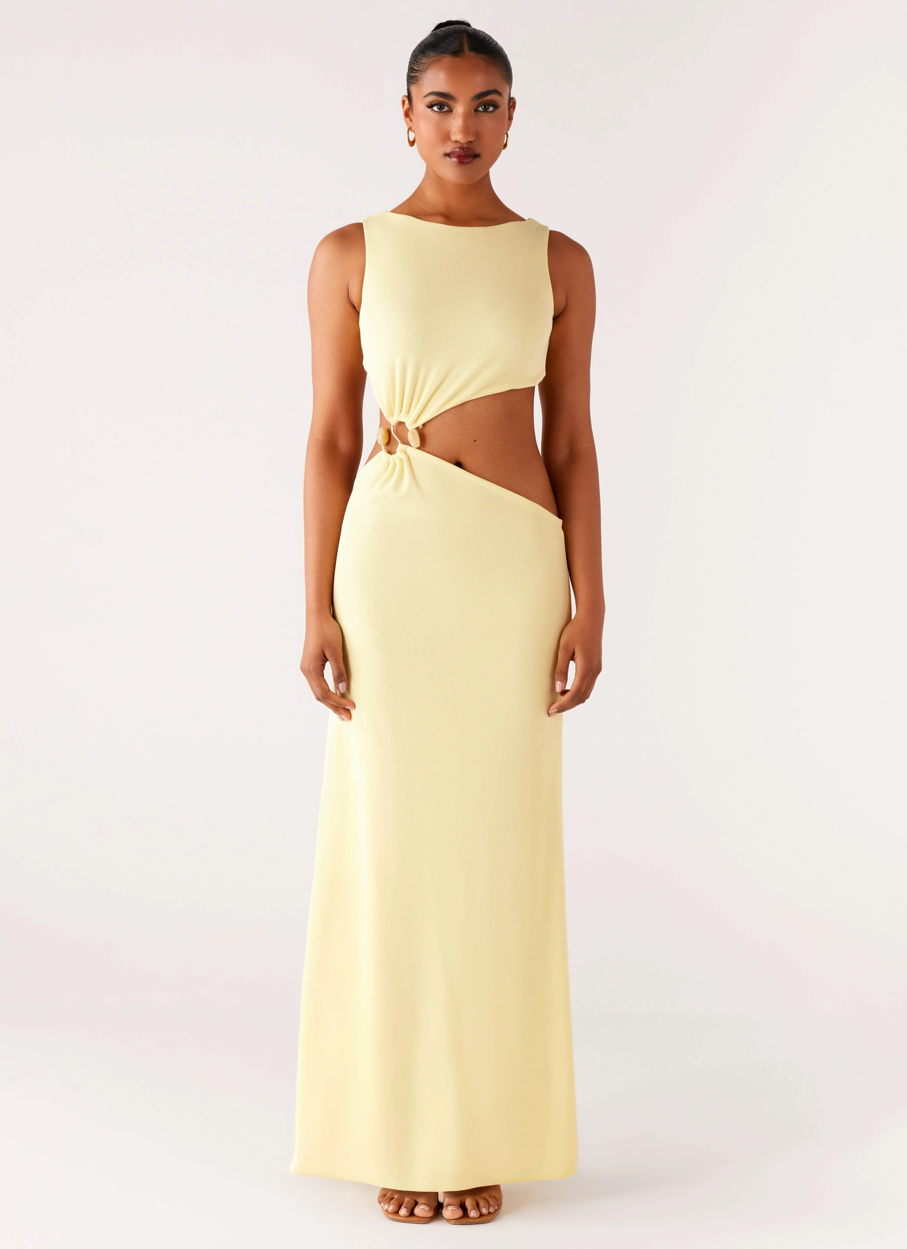 Calm Grace Aruba Hardware Maxi Dress - Yellow