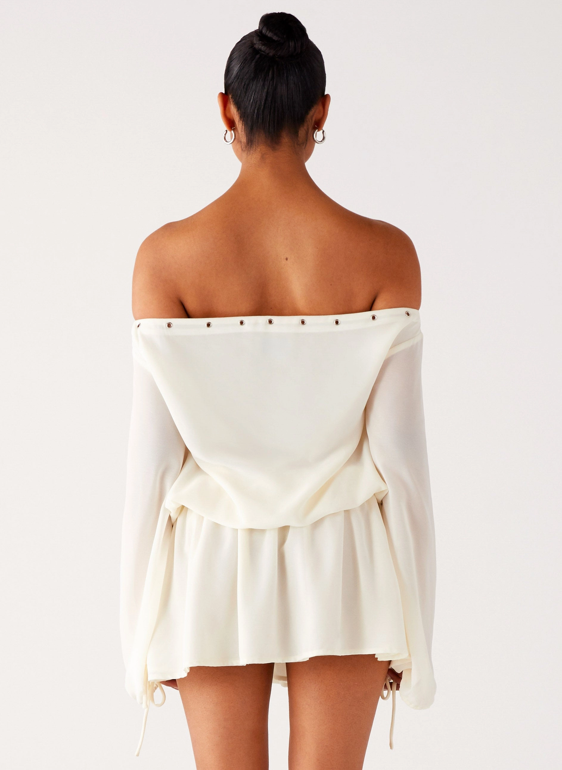 Astaria Mini Dress - Ivory Daily Confidence