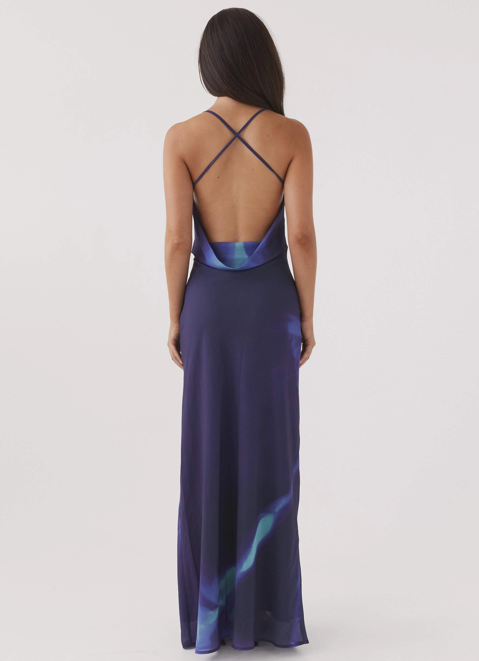 Astra Maxi Dress - Cyber Rose Chilly Day Comfort WideCollarDesign