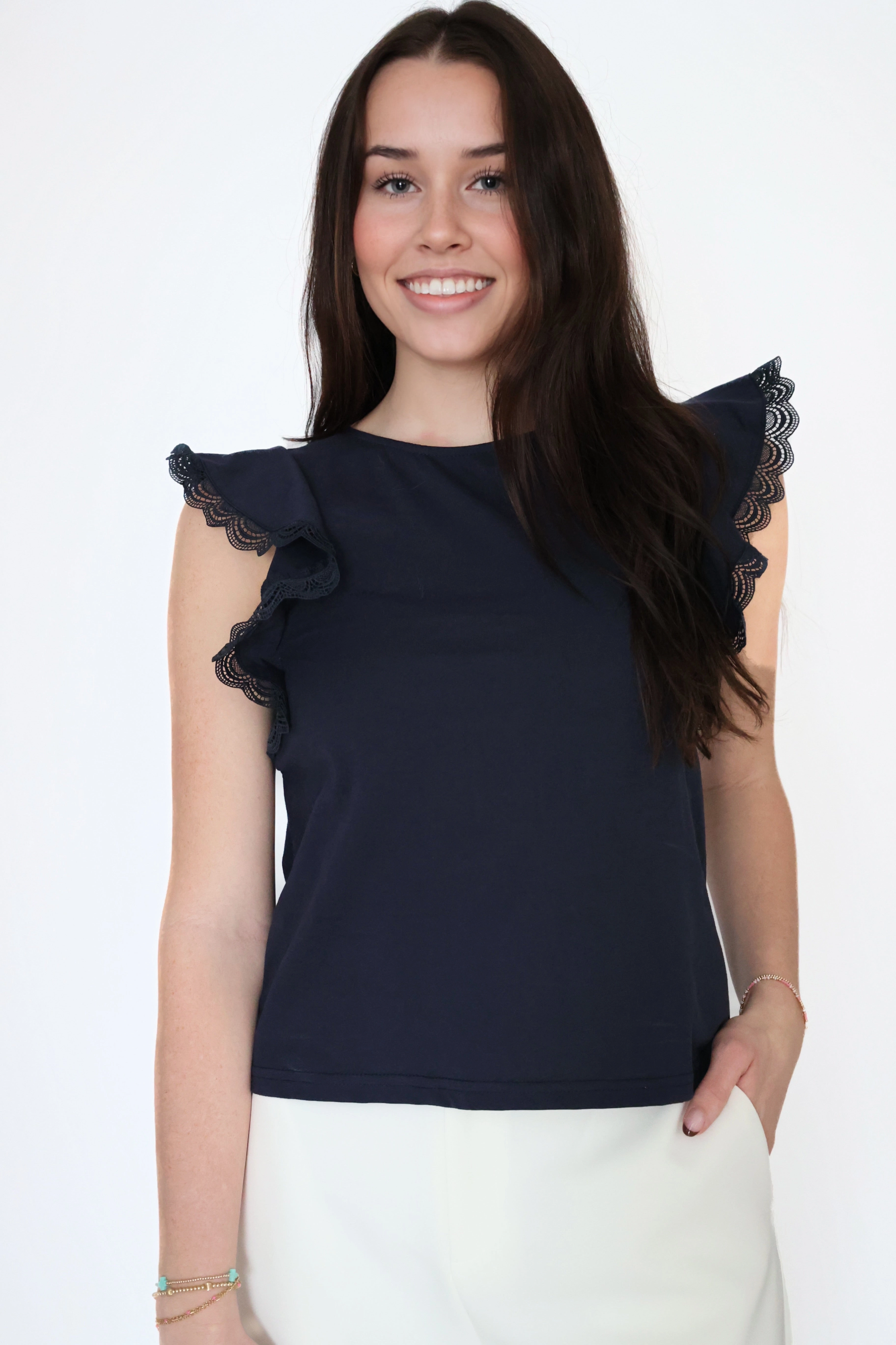 Soft Hoodie StretchKnit Augusta Lace Tee