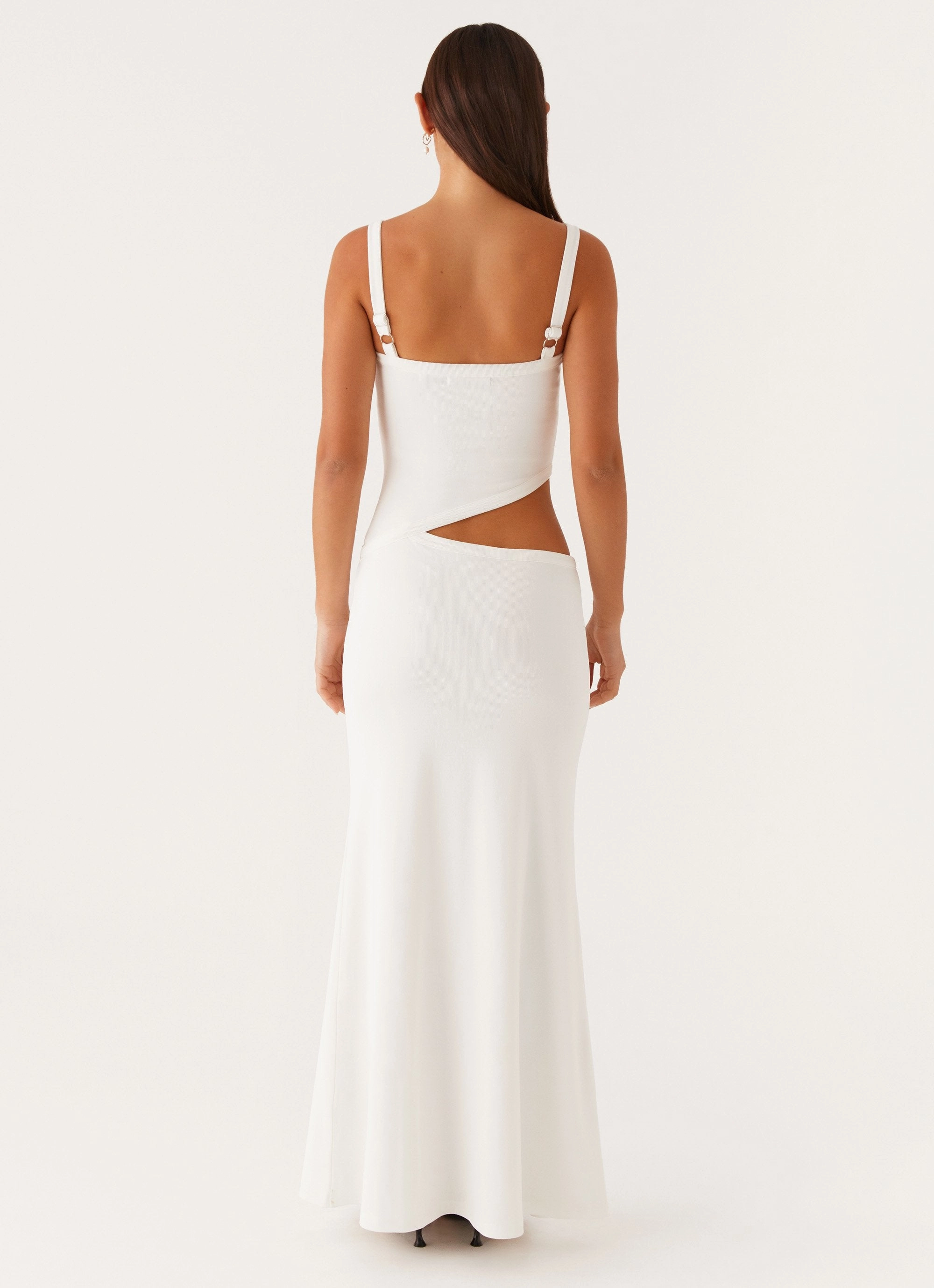 Jocelyn Maxi Dress - White Rose Flush