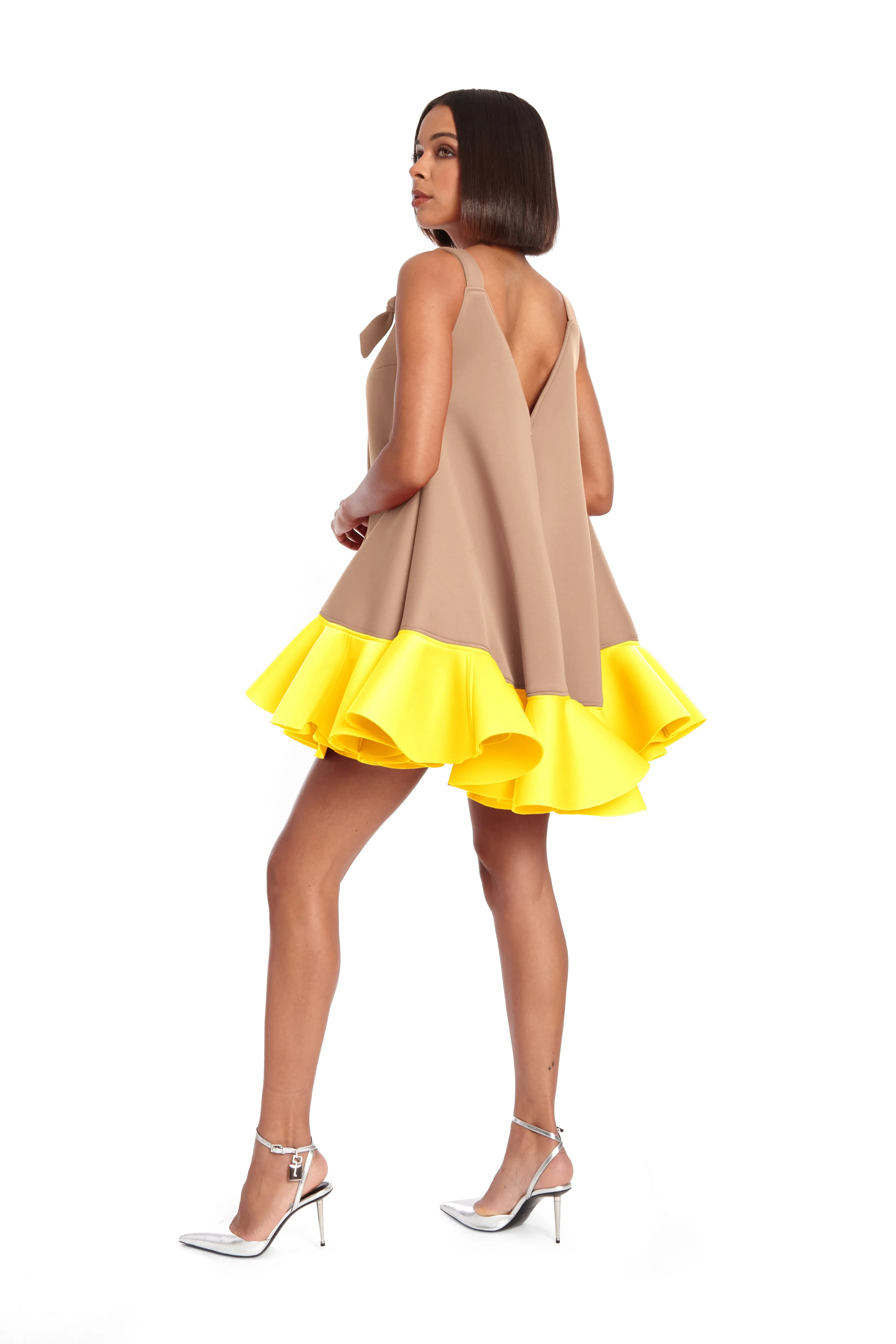 Ava Dress Caf?? Soft Drape Fall Ready