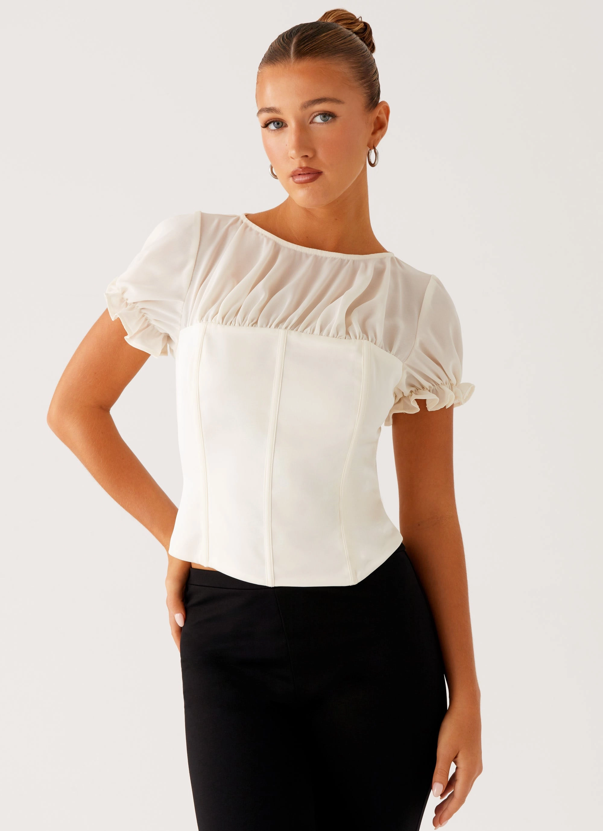 DurableStitching Avalee Top - Ivory