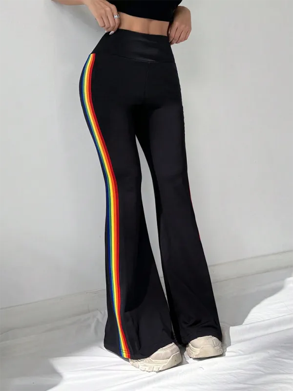 Averie Women's High Waist Drape Wide Leg Straight Bootcut Trousers Casual Pants