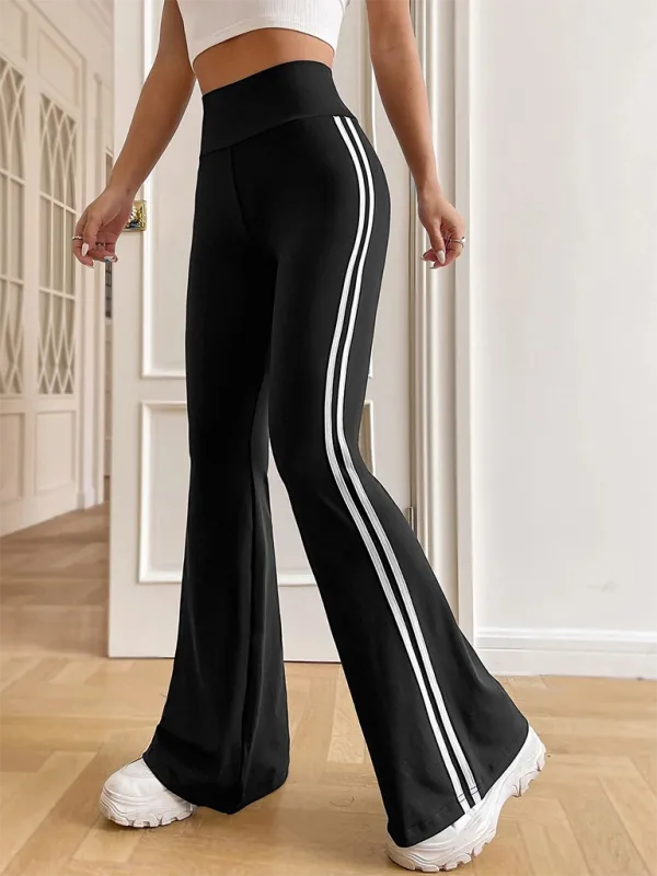 Averie Women's High Waist Drape Wide Leg Straight Bootcut Trousers Casual Pants