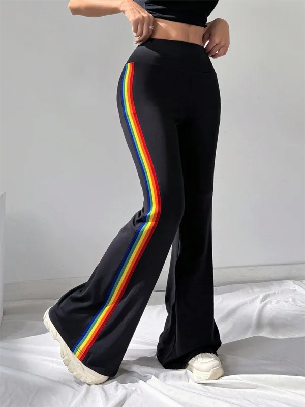 Averie Women's High Waist Drape Wide Leg Straight Bootcut Trousers Casual Pants