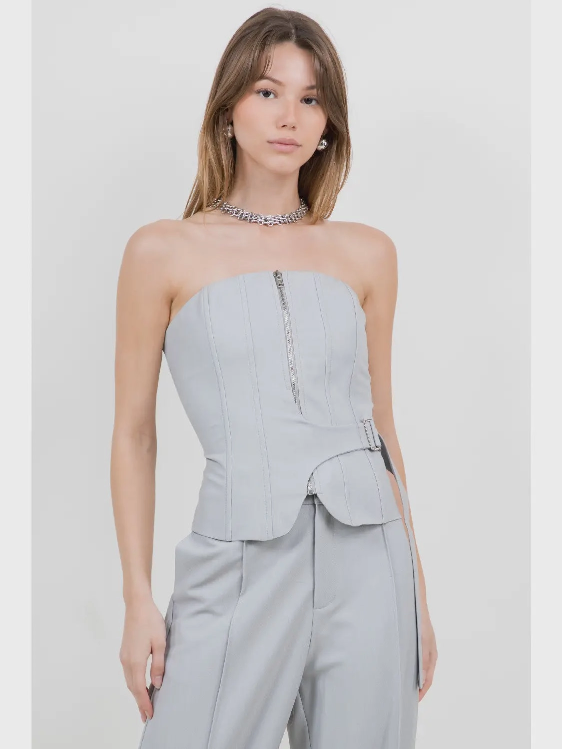 Fashionable Shirt Low Profile Collar Azam Top