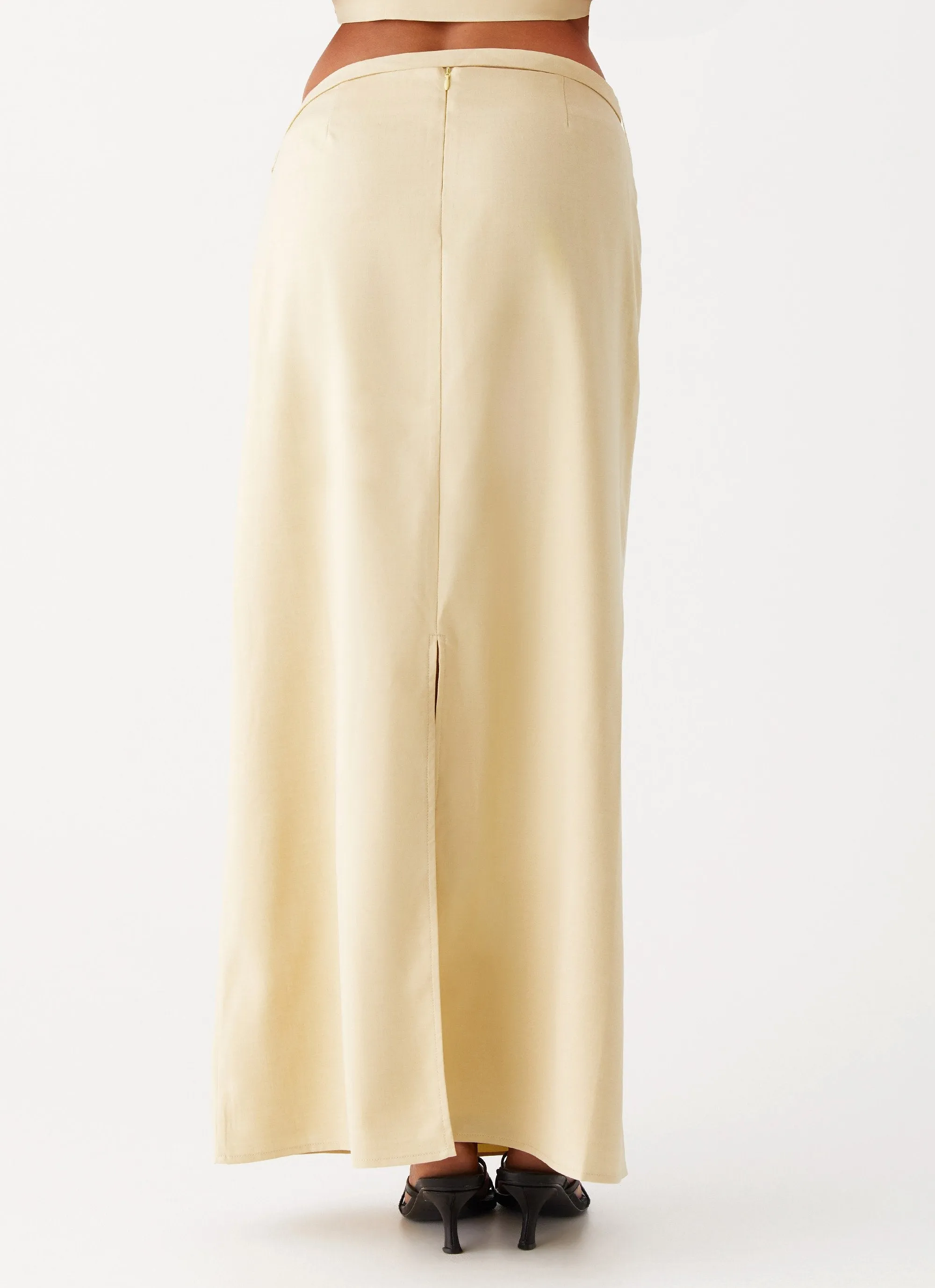 Breezy Style Azura Maxi Skirt - Yellow