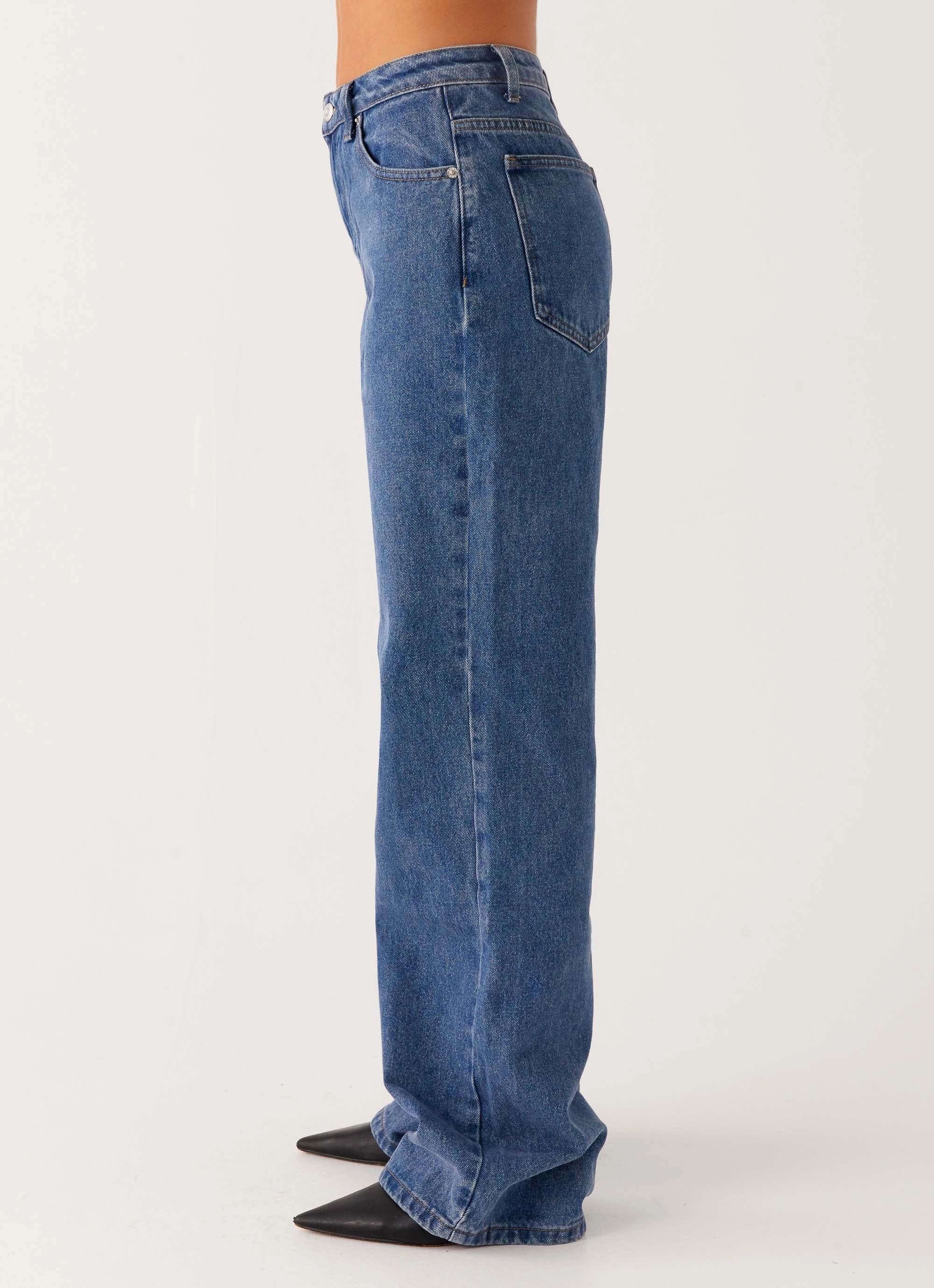 Back Again Straight Leg Denim Jeans - True Blue Natural Style
