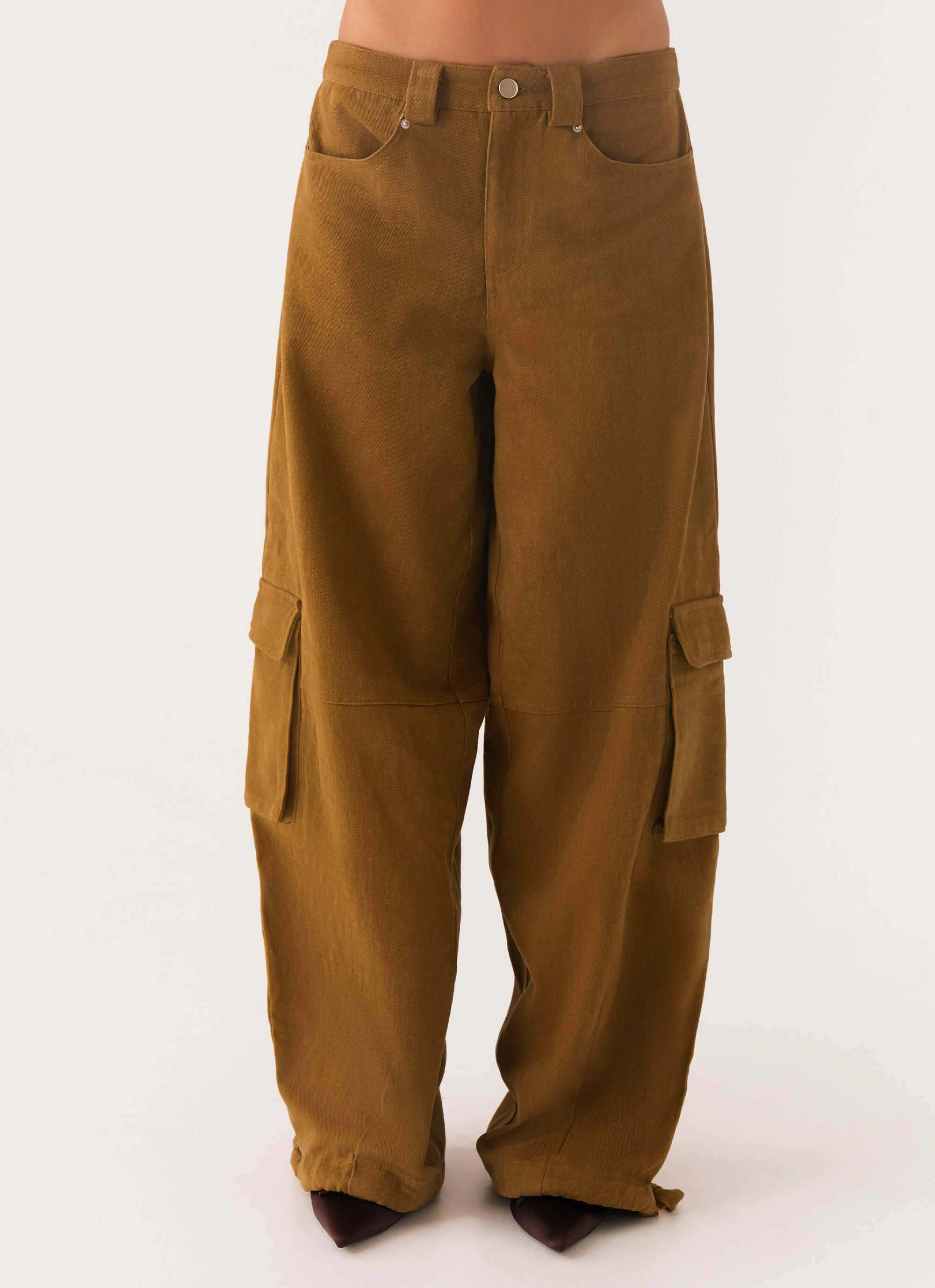 Back In Time Cargo Pant - Brown Casual Active Wear