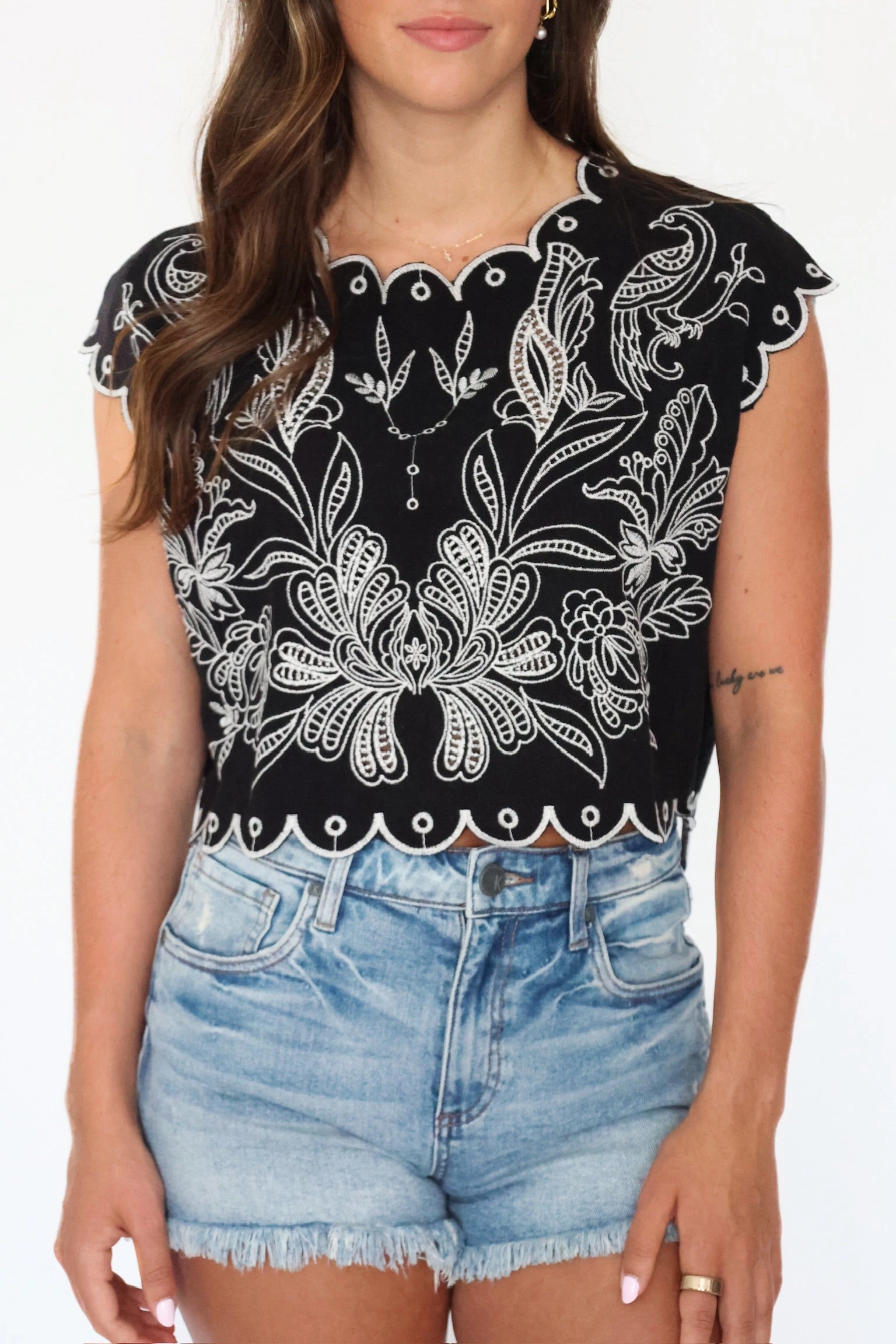 AdjustableHem Drop Shoulder Silhouette Backstage Crop Top(FINAL SALE)