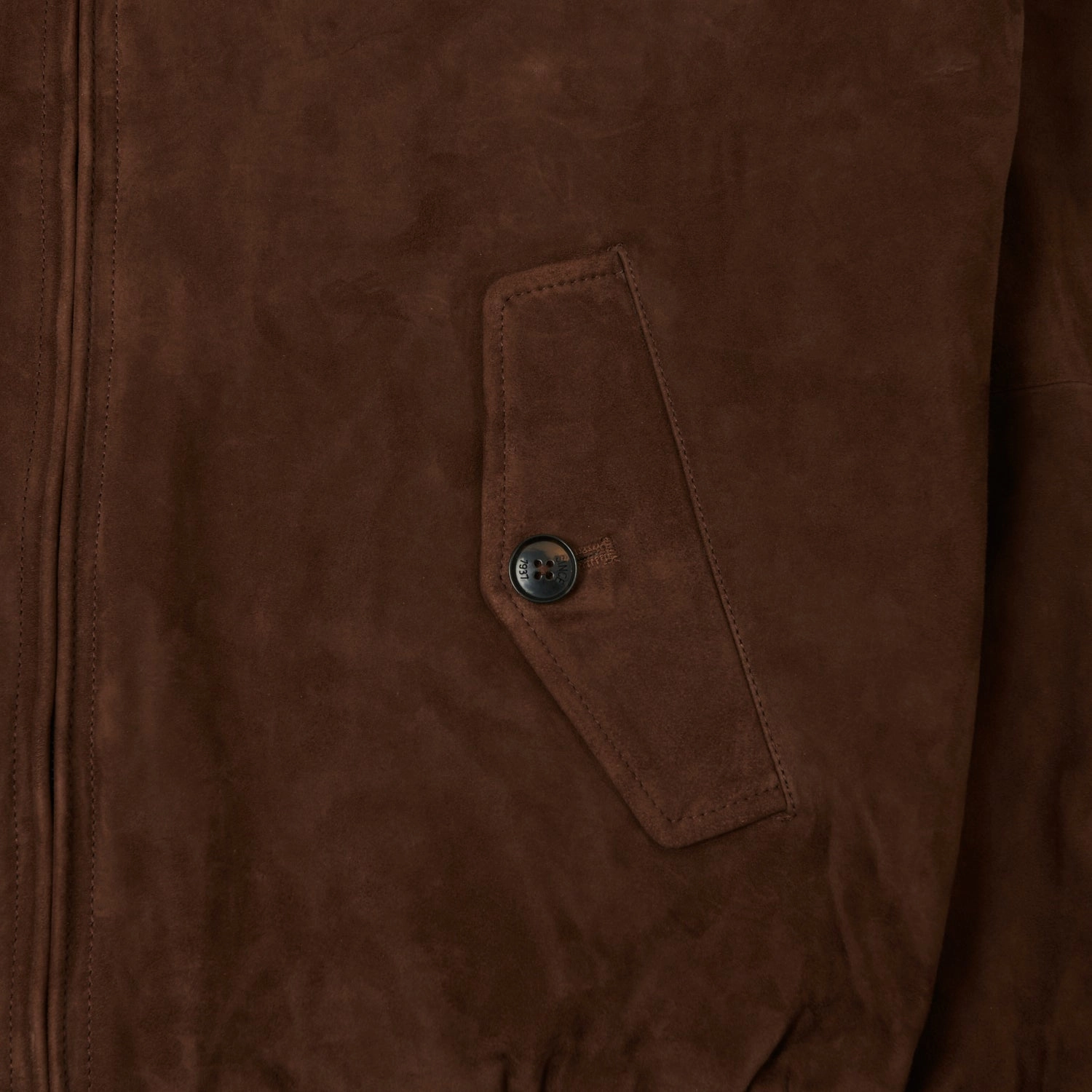 Baracuta G9 Suede Harrington Jacket - Chocolate