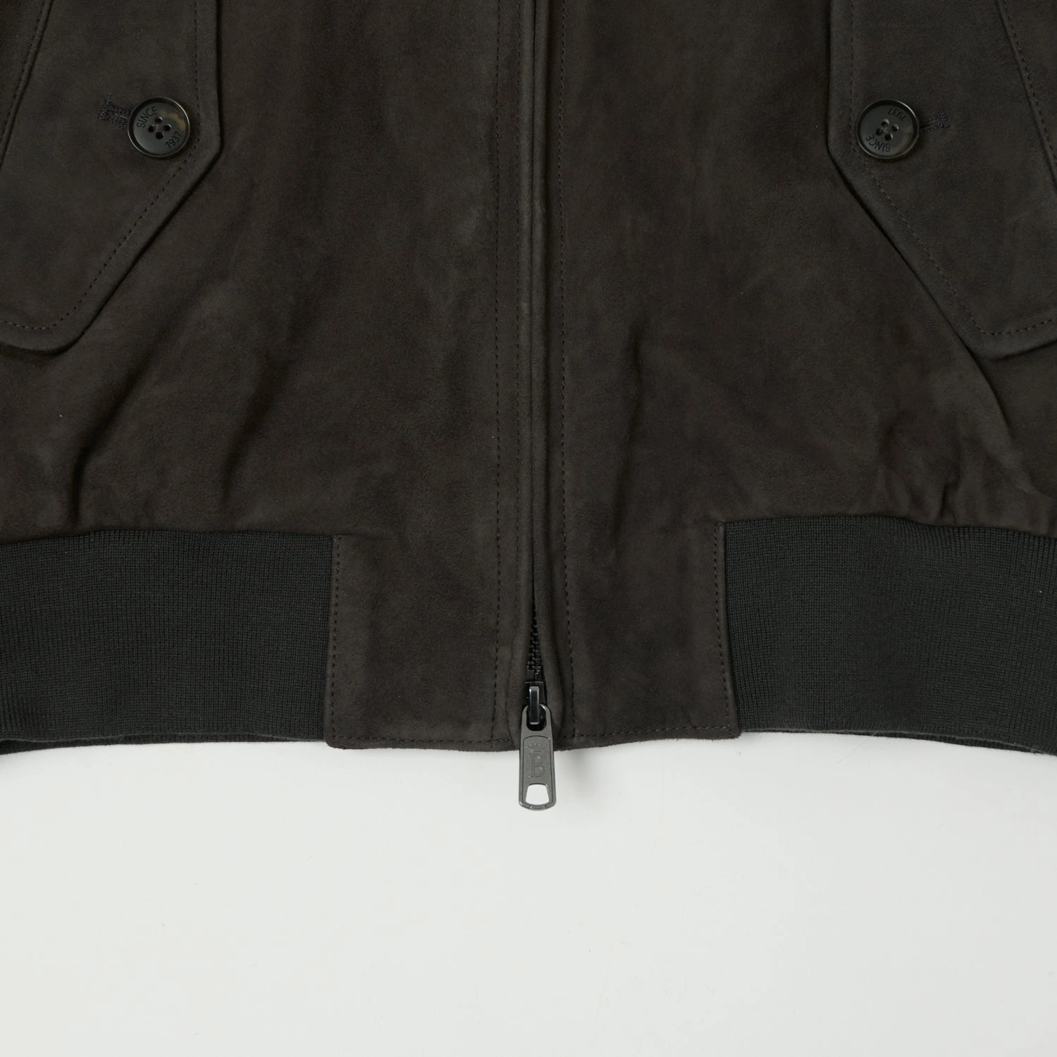Baracuta G9 Suede Harrington Jacket - December Sky