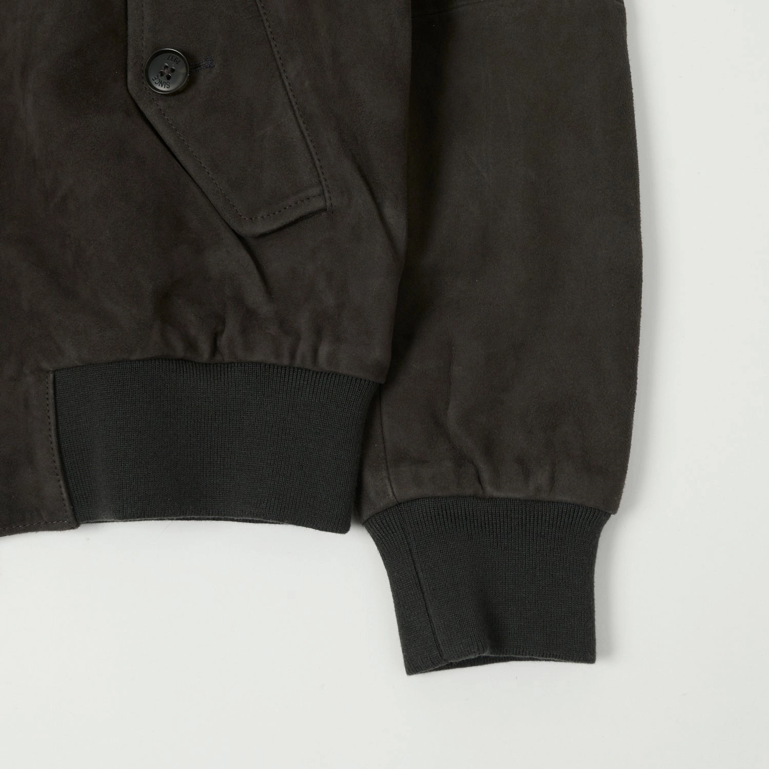 Baracuta G9 Suede Harrington Jacket - December Sky