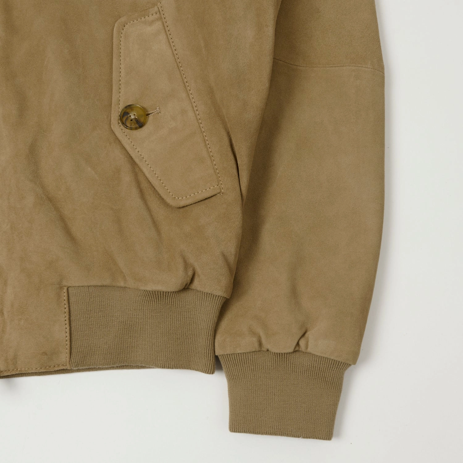 Baracuta G9 Suede Harrington Jacket - Storm Gray