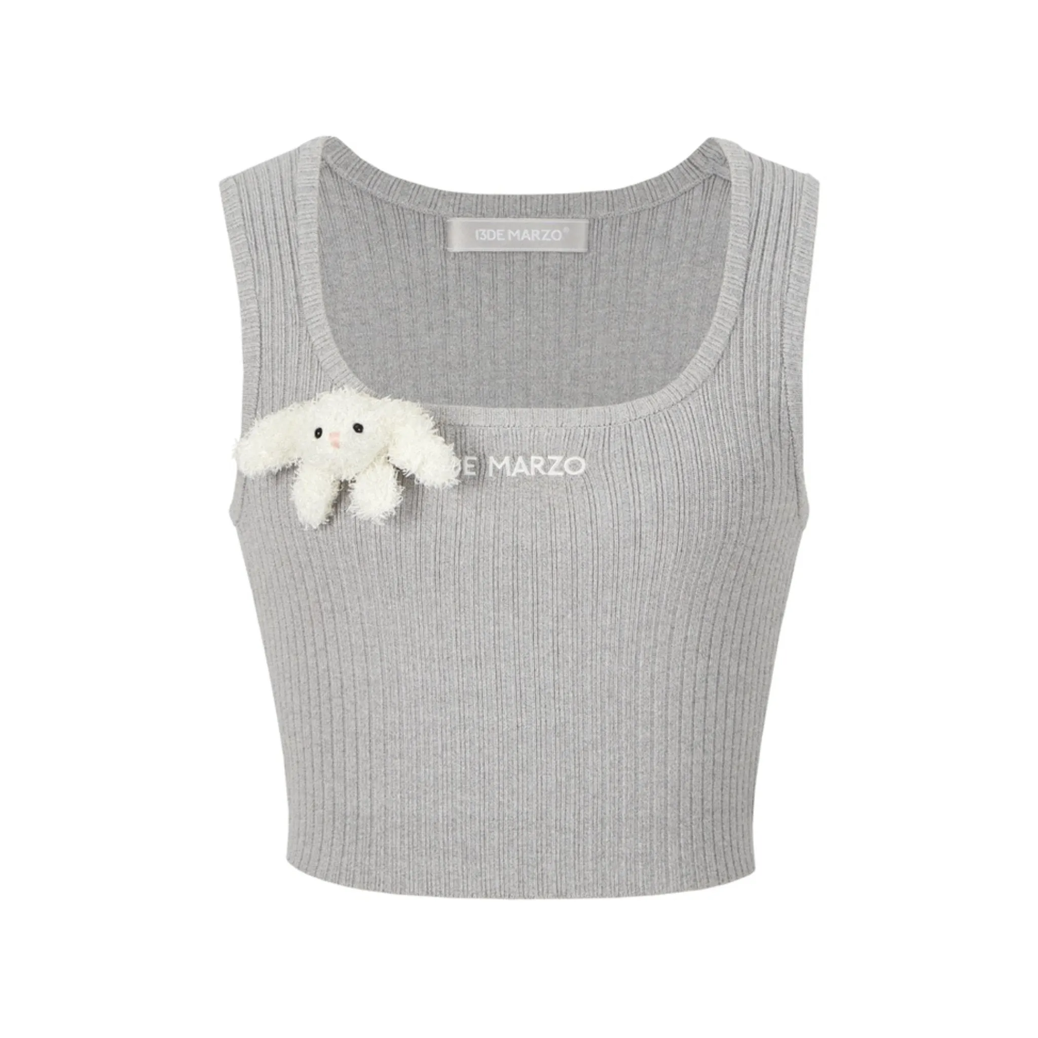 Base Knit Tank Top in Gray