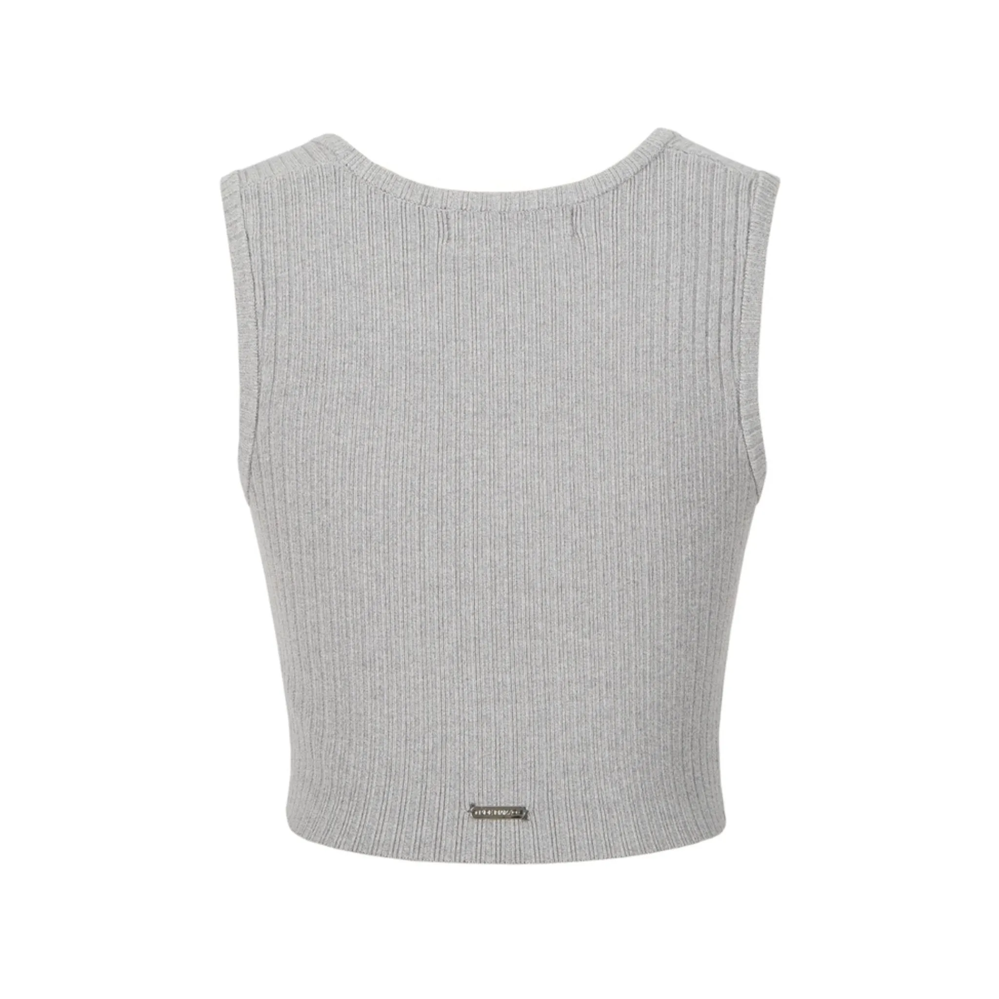 Base Knit Tank Top in Gray