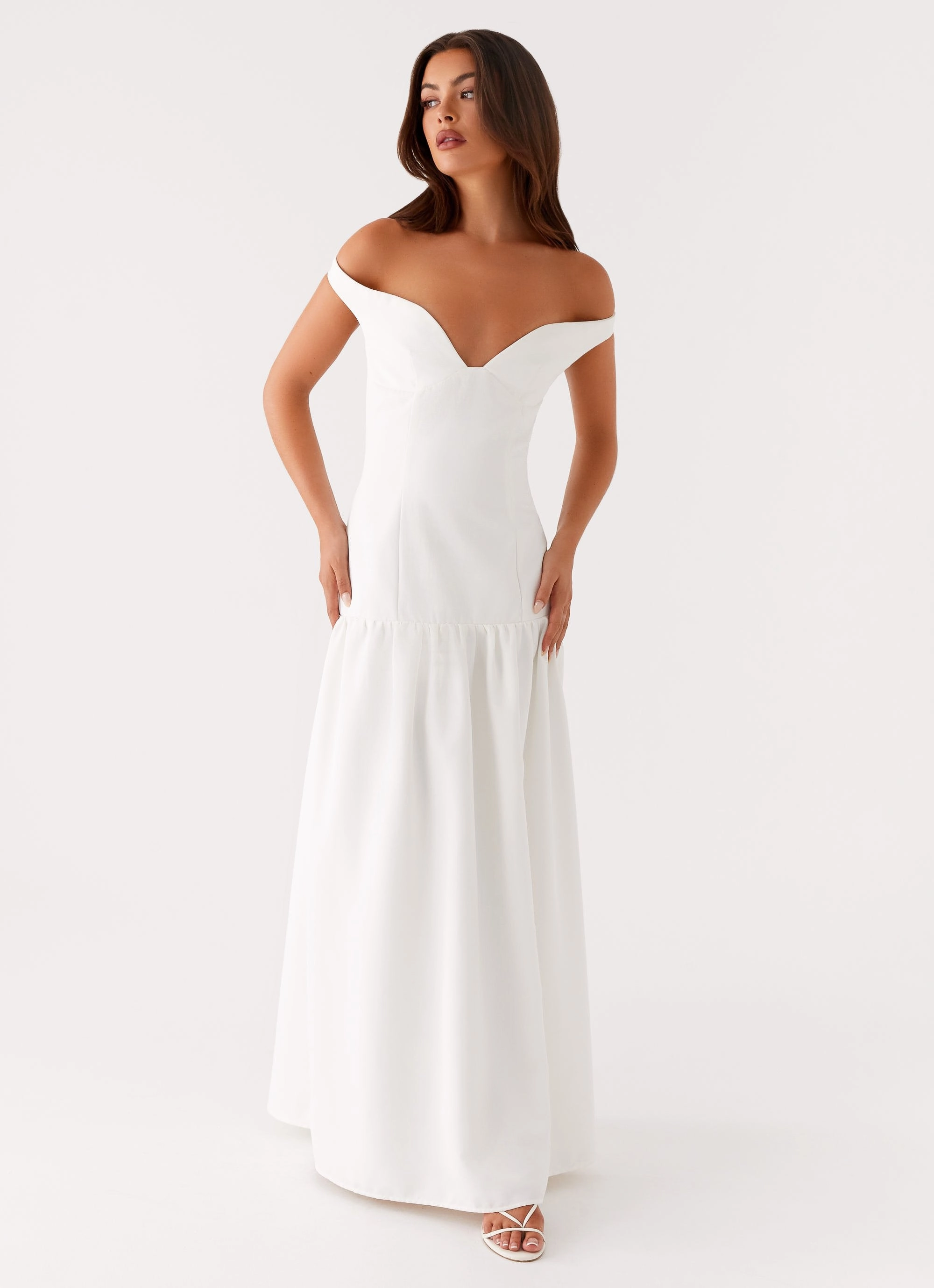 Basel Maxi Dress - White Sage Detail Lounge Feel