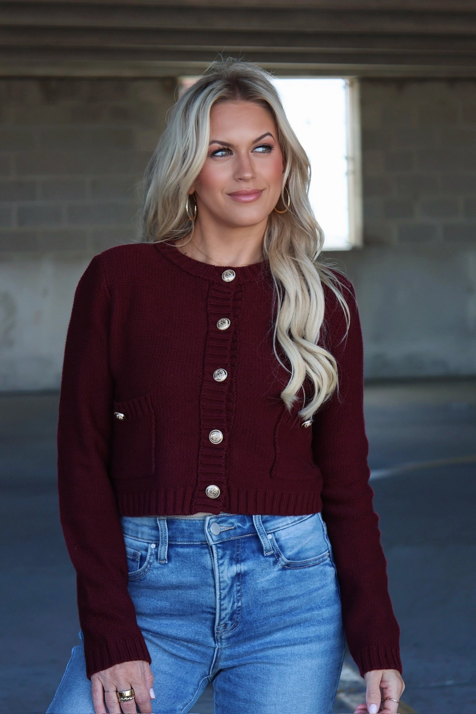 Mesh Panel Details Baseline Cardigan