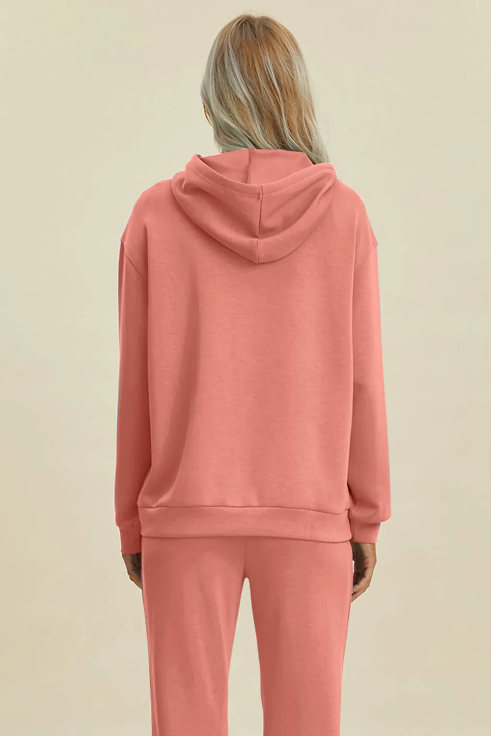 Basic Bae Air Scuba Long Sleeve Hoodie with Kangaroo Pocket
