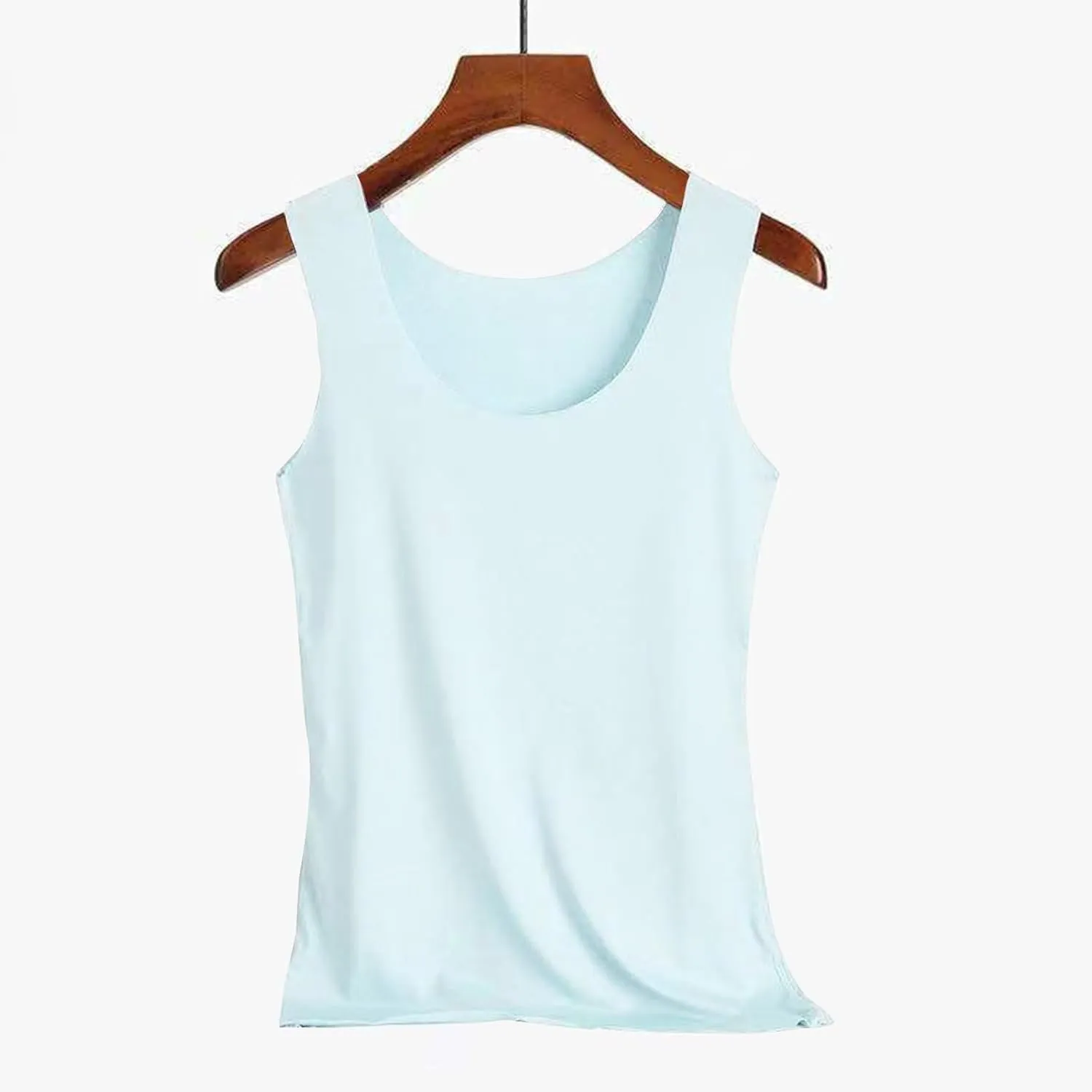 Basic Tank Tops for Women Sleeveless Undershirts 2025 Slim Fitted Crewneck Stretchy Casual Layering Tee Shirt