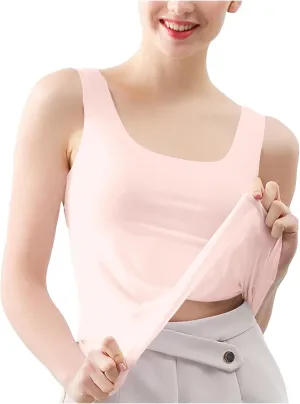 Basic Tank Tops for Women Sleeveless Undershirts 2025 Slim Fitted Crewneck Stretchy Casual Layering Tee Shirt