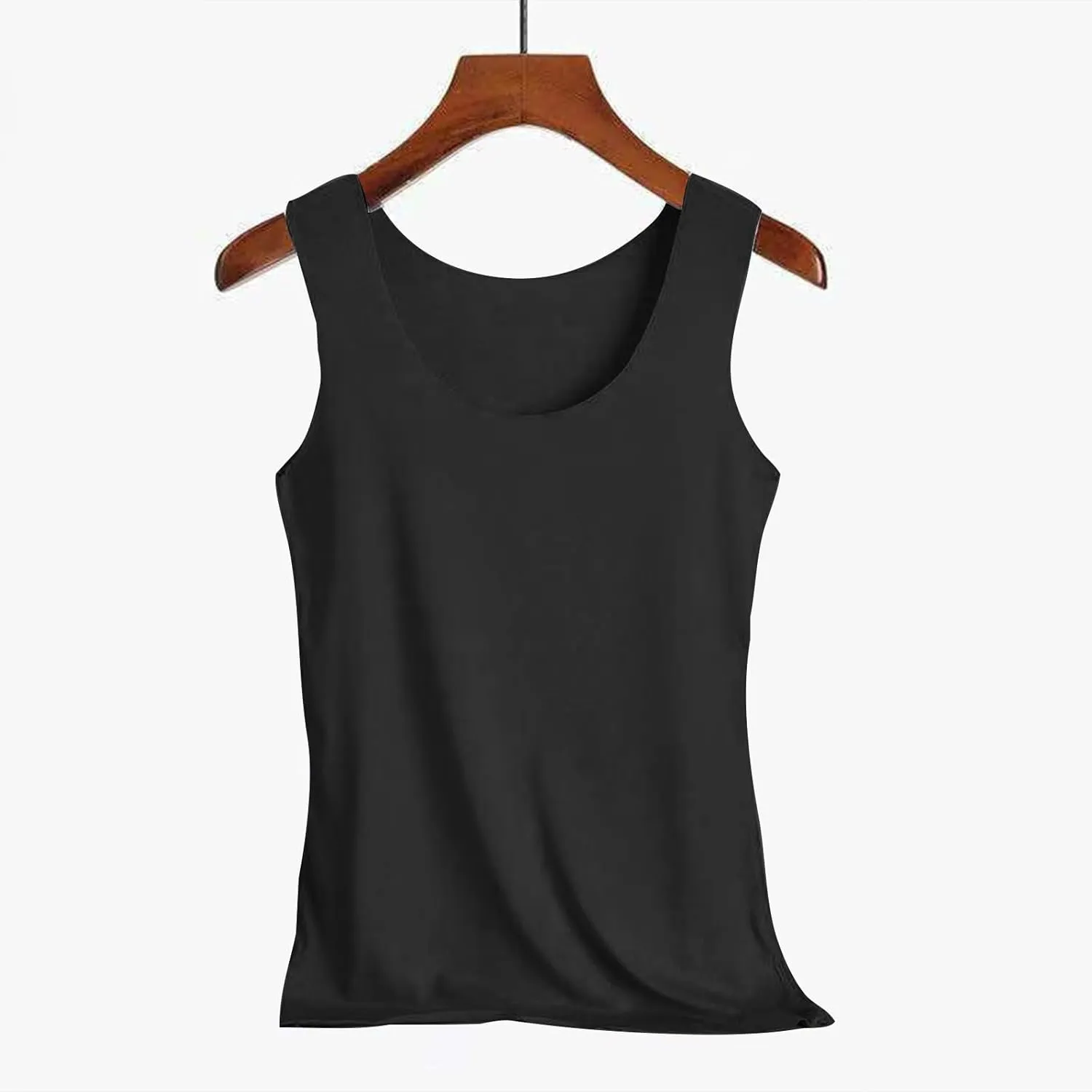 Basic Tank Tops for Women Sleeveless Undershirts 2025 Slim Fitted Crewneck Stretchy Casual Layering Tee Shirt