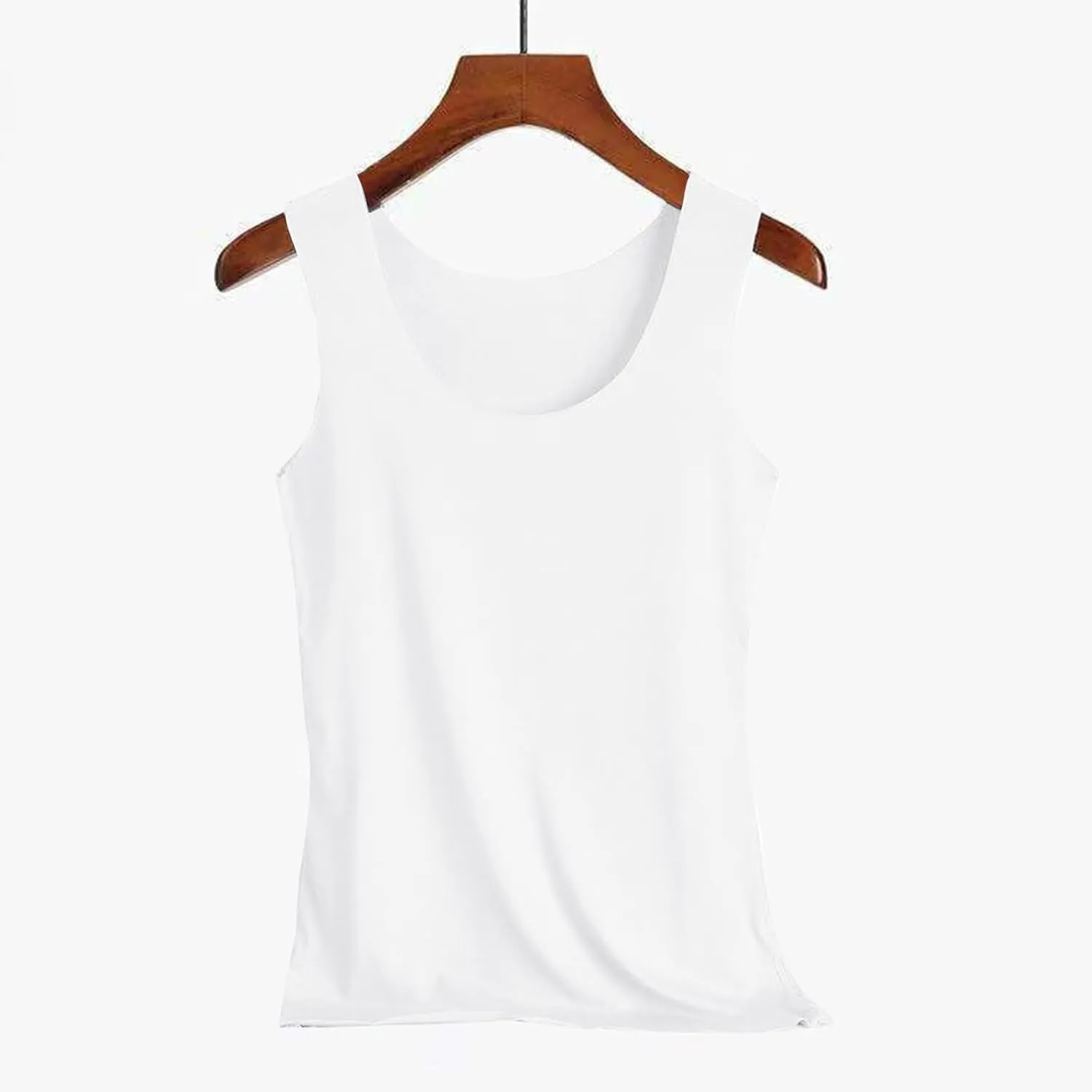 Basic Tank Tops for Women Sleeveless Undershirts 2025 Slim Fitted Crewneck Stretchy Casual Layering Tee Shirt