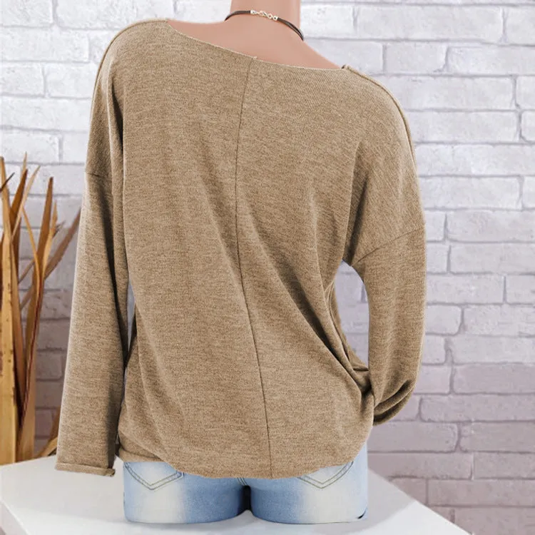 Batwing Sleeves Loose Pullover Sweater