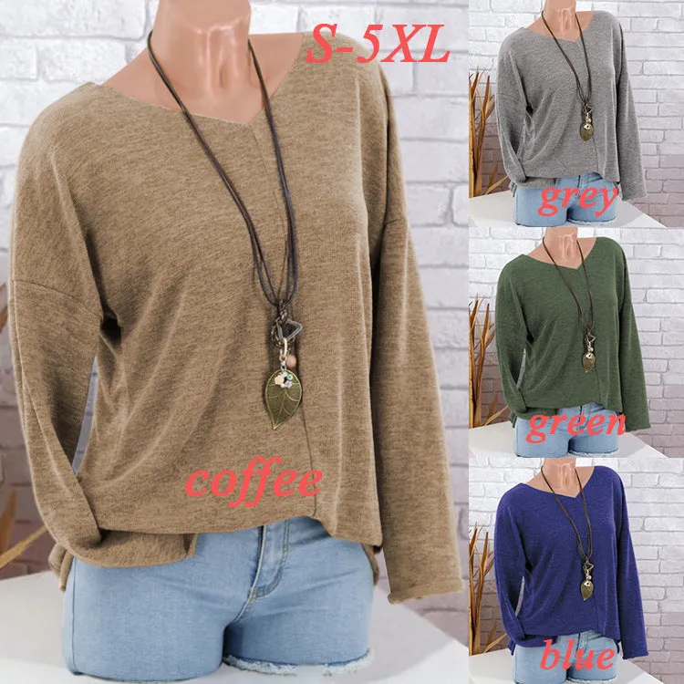 Batwing Sleeves Loose Pullover Sweater