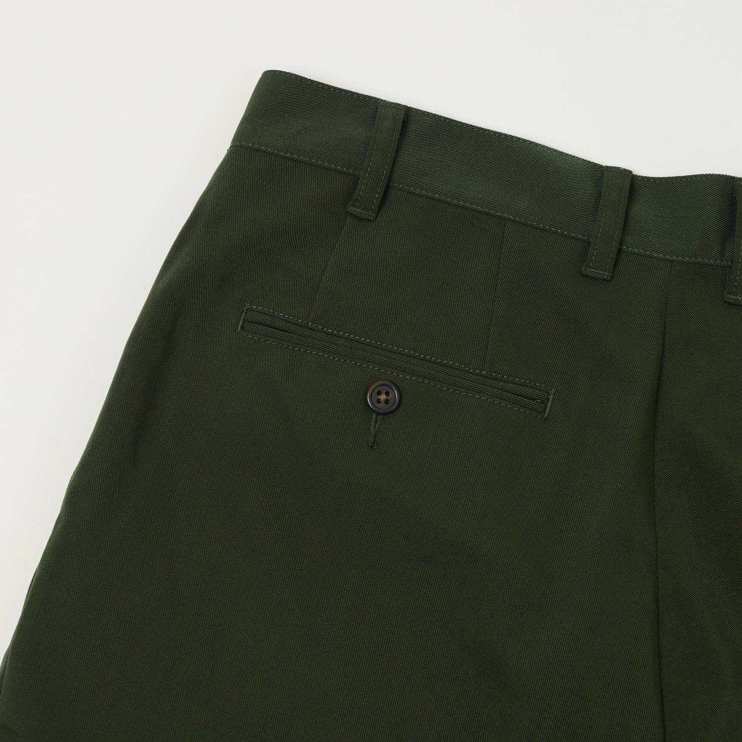 Beams Plus Double Pleat Trousers - Green