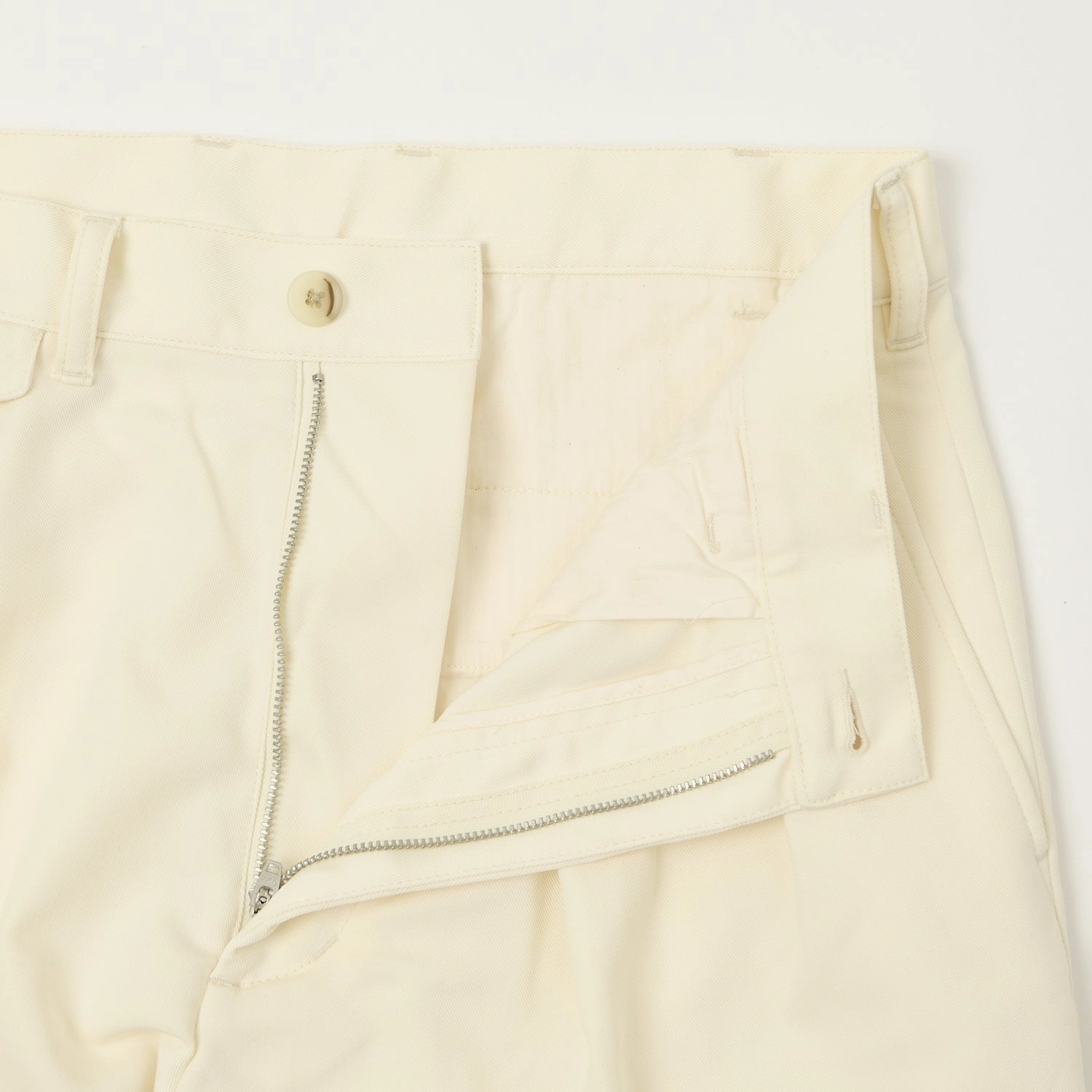 Beams Plus Double Pleat Trousers - Oyster