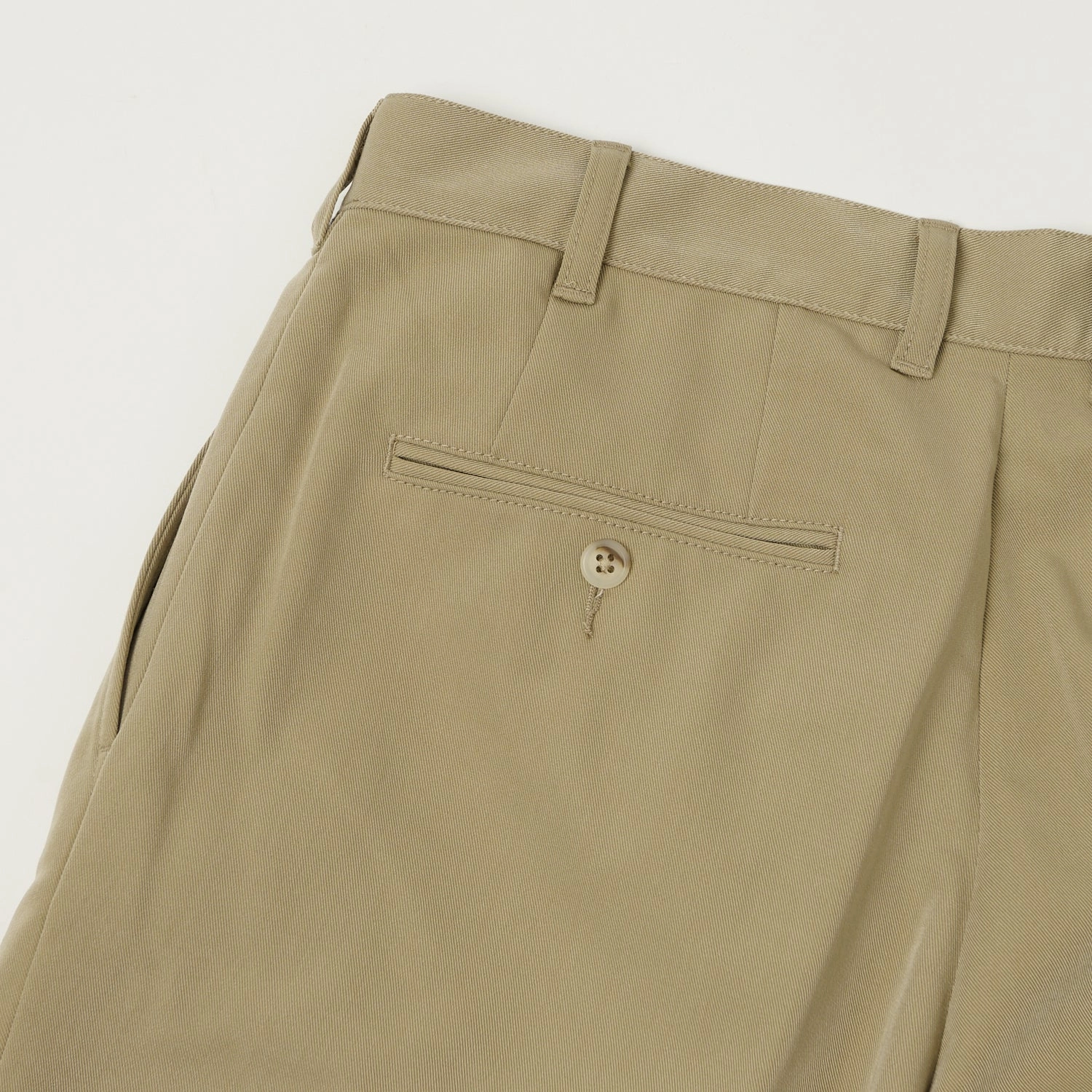 Beams Plus Double Pleat Trousers - Sand
