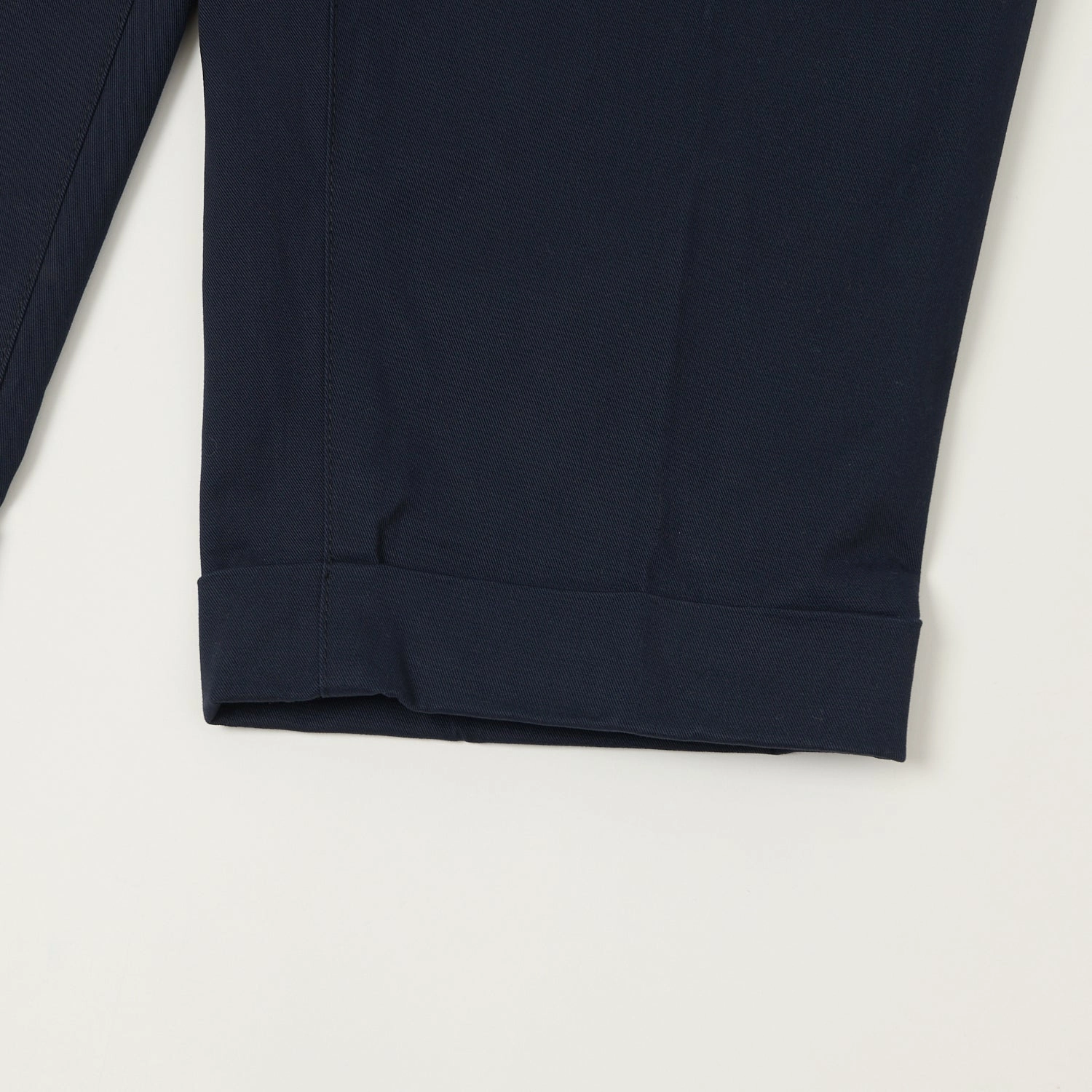 Beams Plus Double Pleat Twill Trousers - Navy