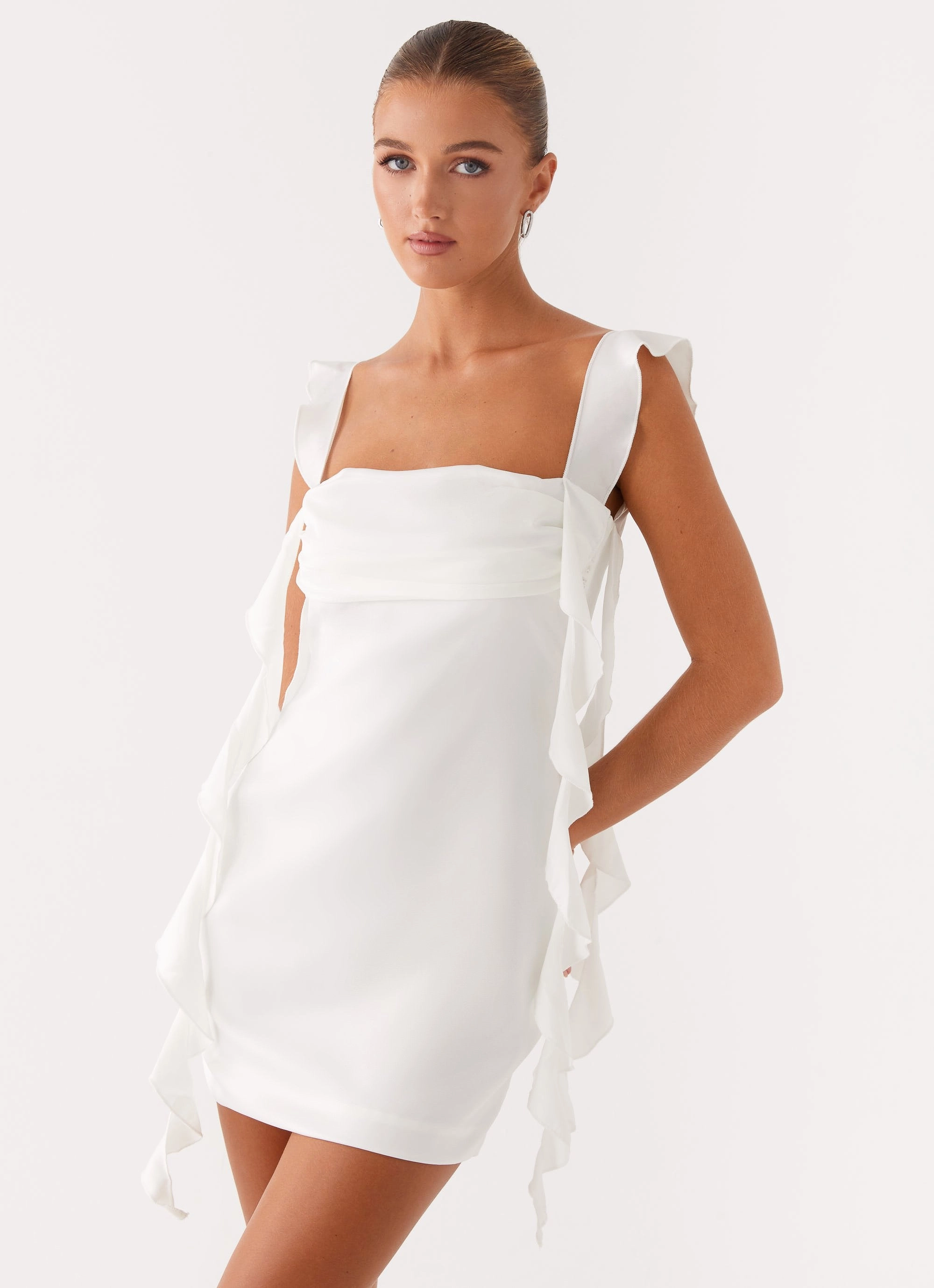 Beckham Mini Dress - White All-Day Wear