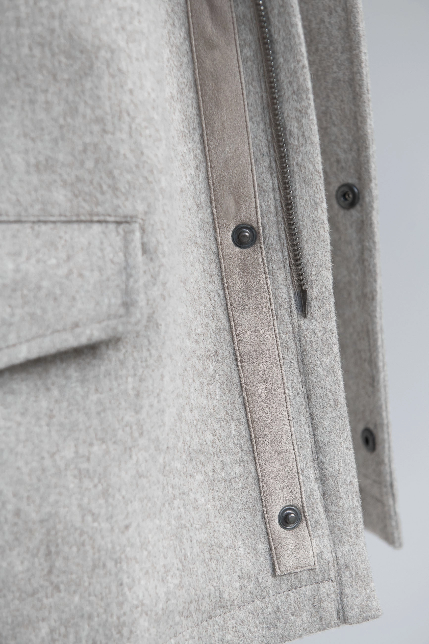 Beige field jacket - Made in Italy