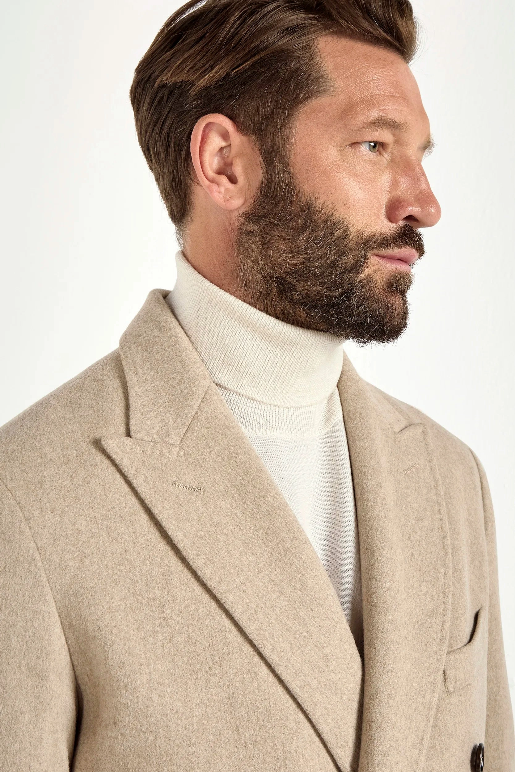 Beige polo coat ?C Made in Italy