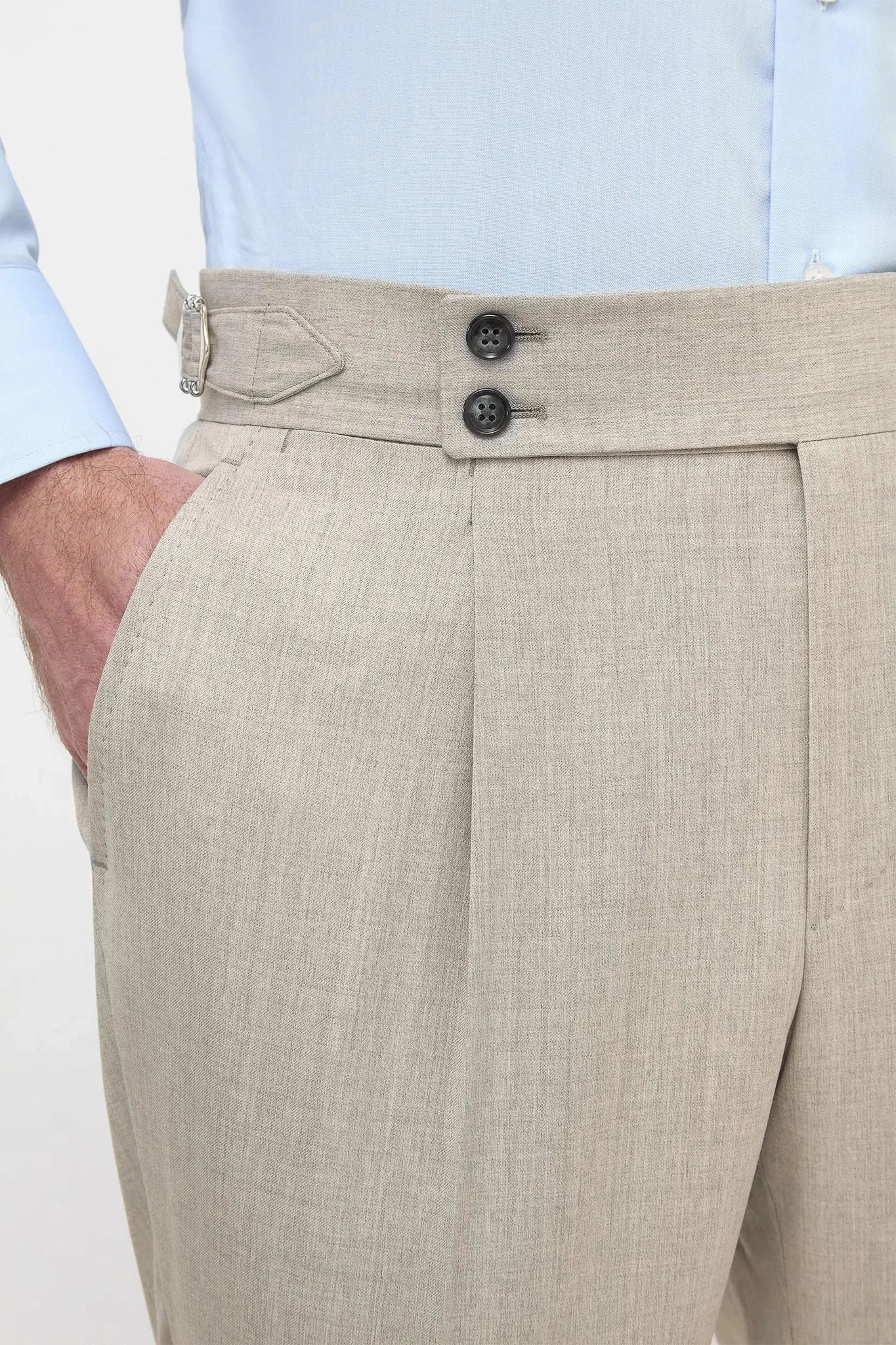 Beige Soragna trousers - Made in Italy