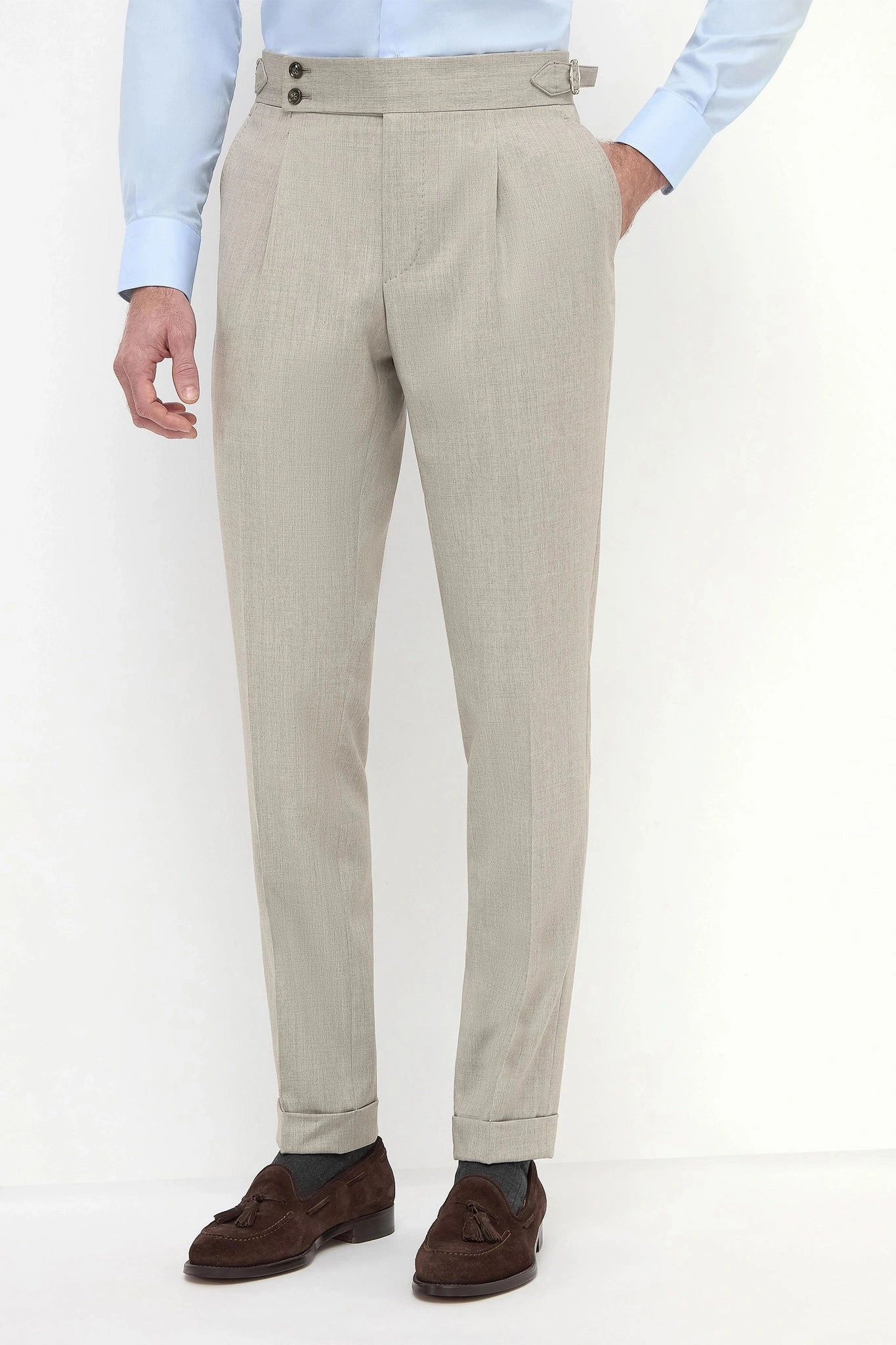 Beige Soragna trousers - Made in Italy