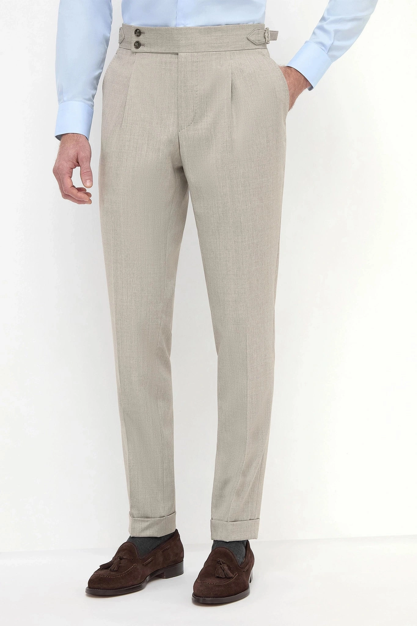Beige Soragna trousers - Made in Italy