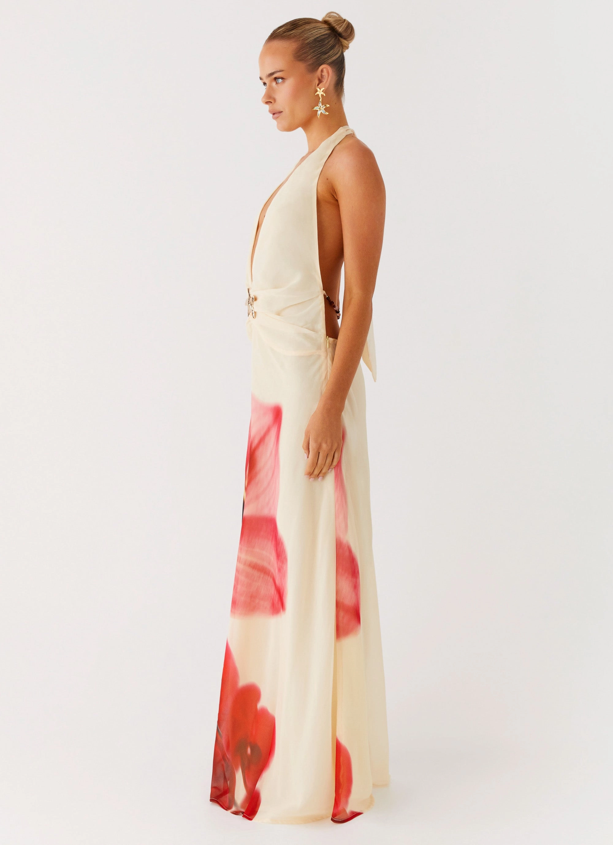 Belivia Maxi Dress - Yellow Bloom Grass Soft