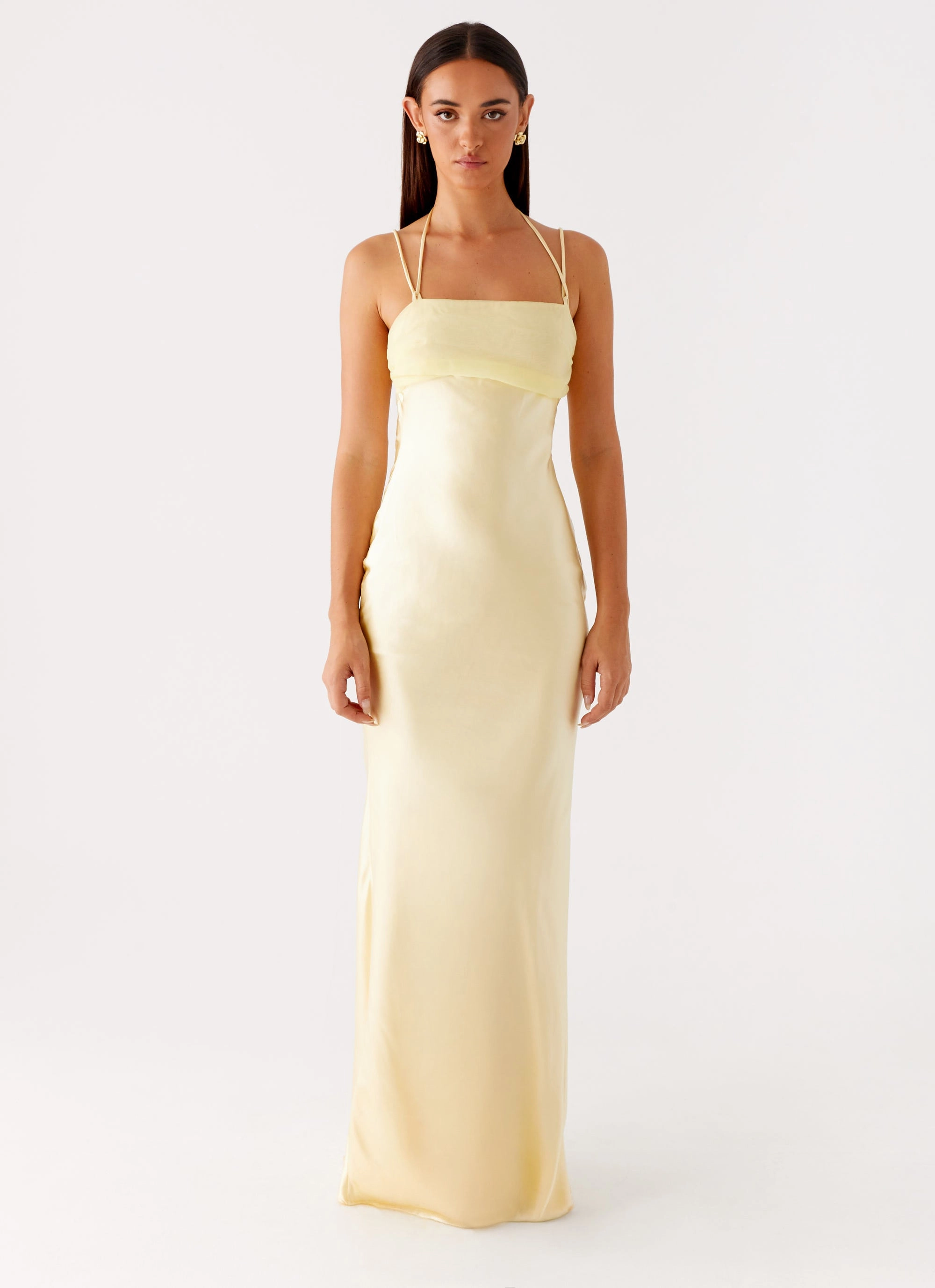 Belize Maxi Dress - Yellow Relaxed Waist Fit Gentle Motion