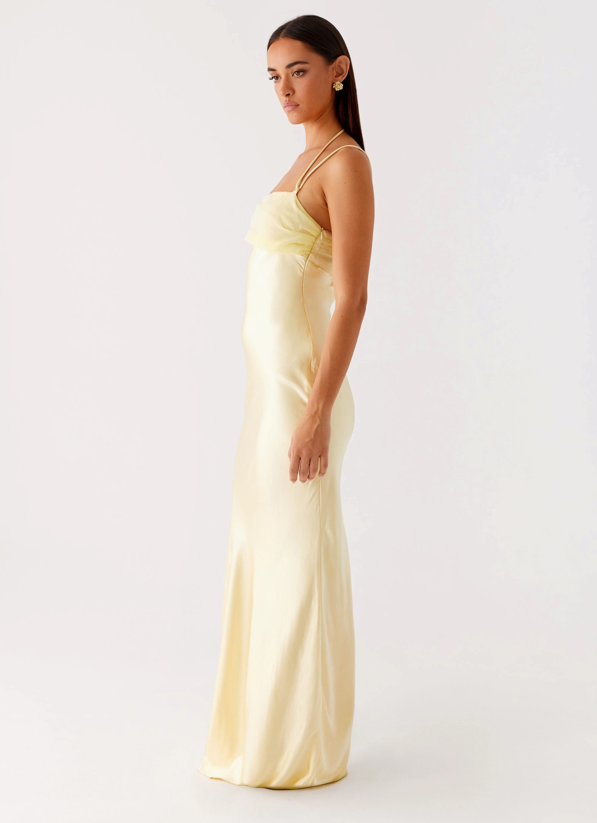 Belize Maxi Dress - Yellow Shape Retention Clean Grace