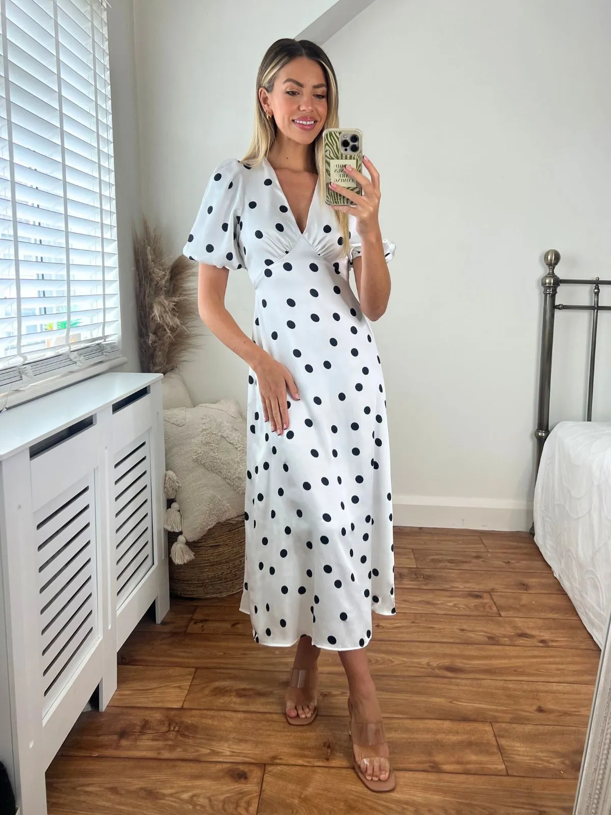 Semi Formal Belle Tie Back Midi Dress / Mono